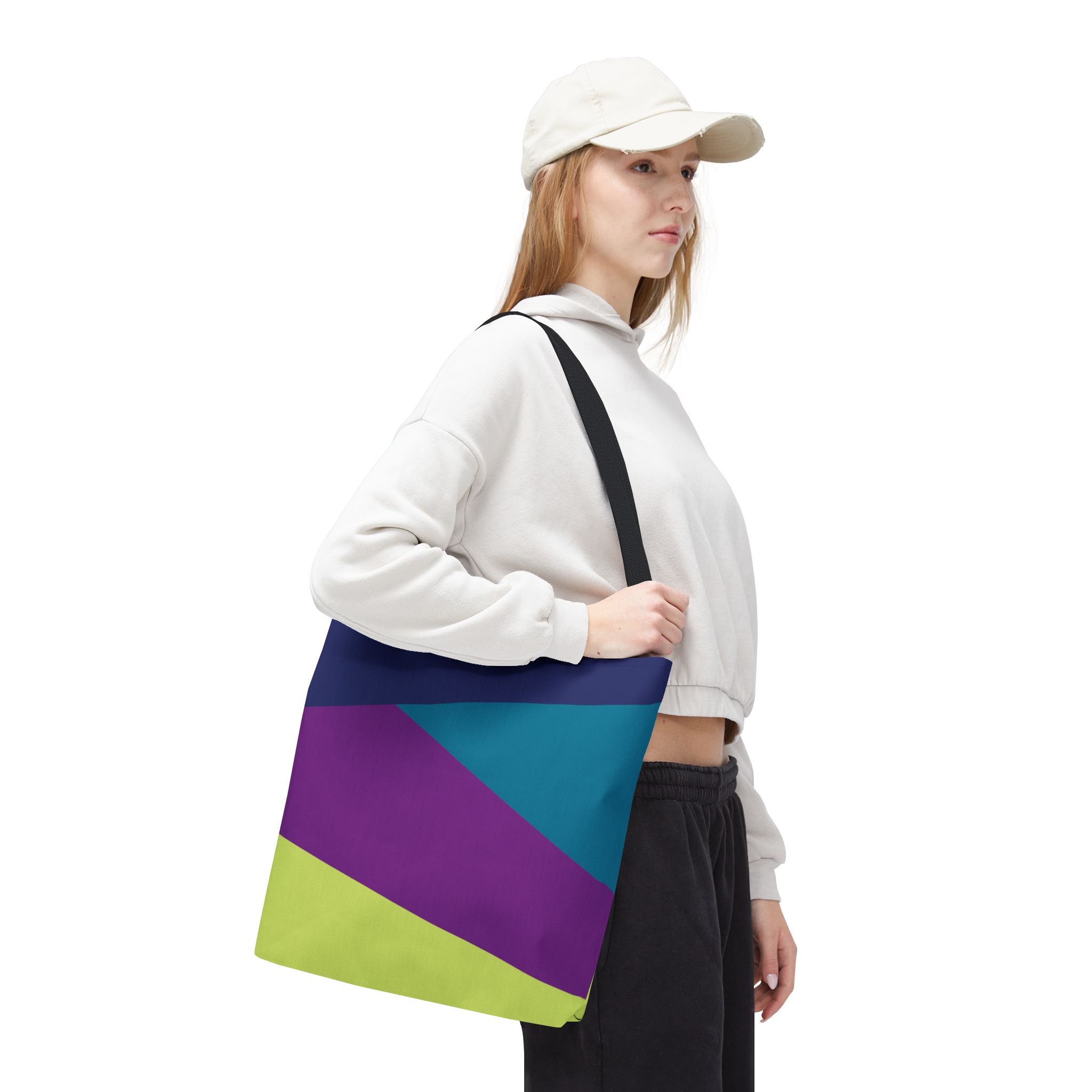 Colorblock Tote Bag