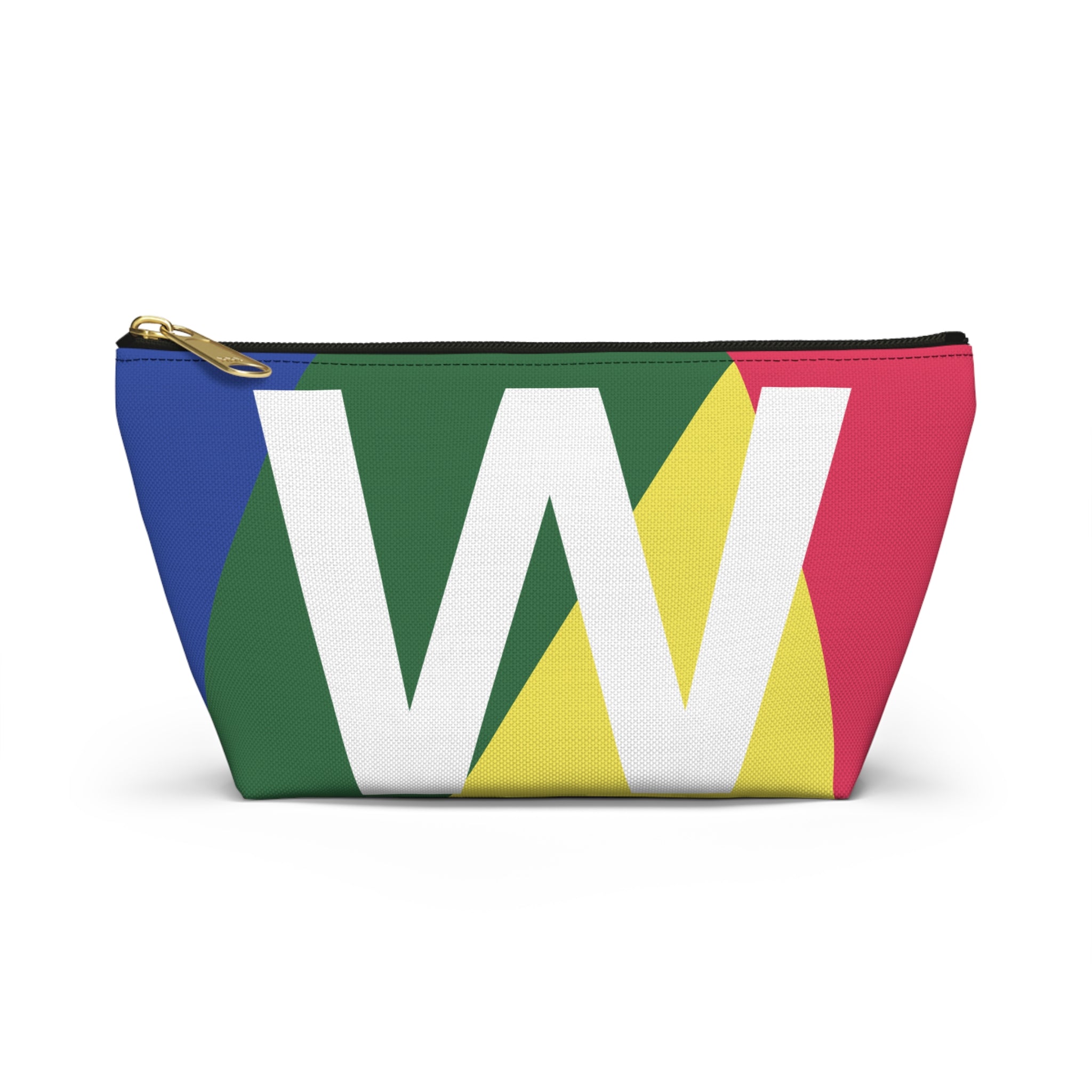 Colorblock Accessory Pouch — Monogram W T-Bottom Cosmetic Bag