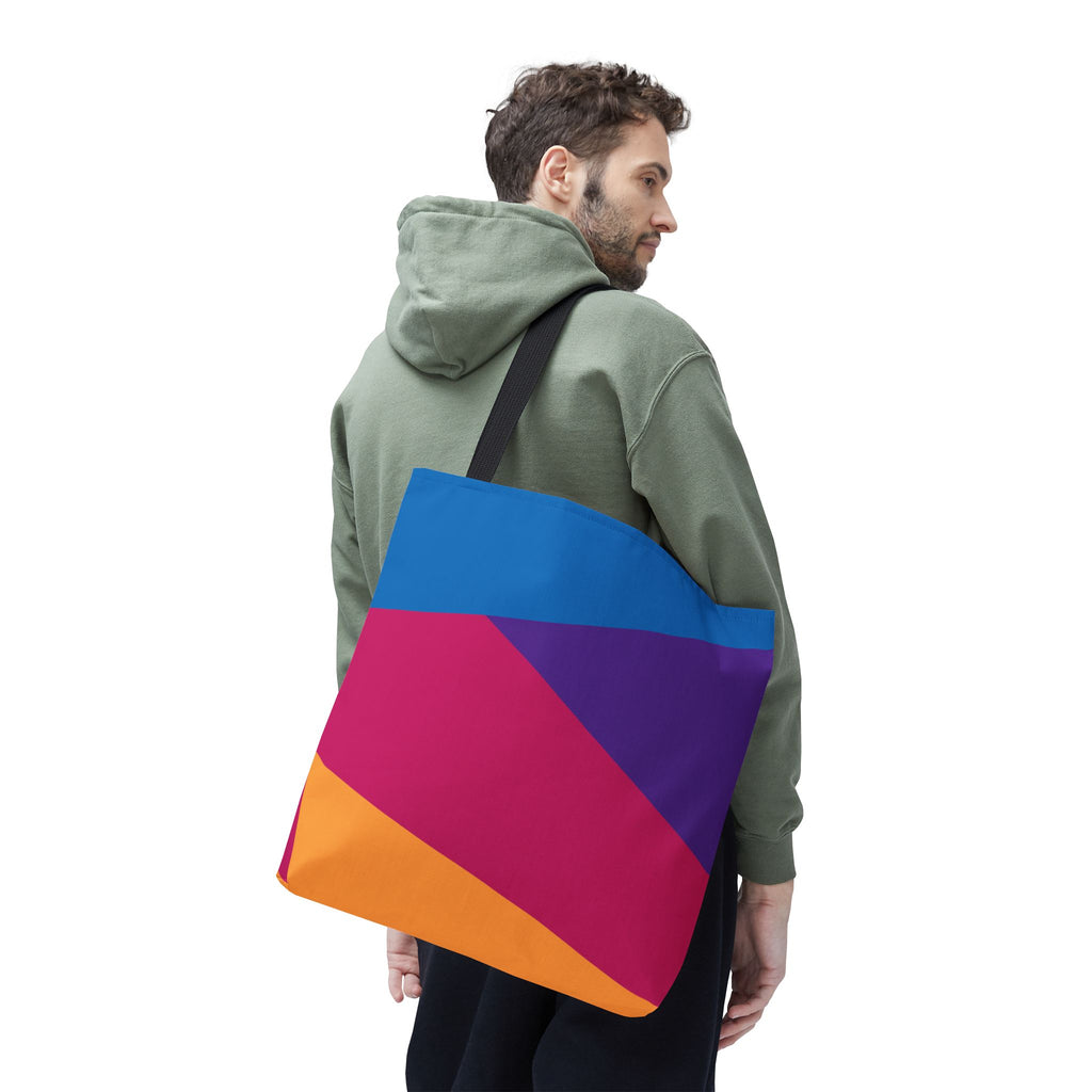 Colorblock Tote Bag