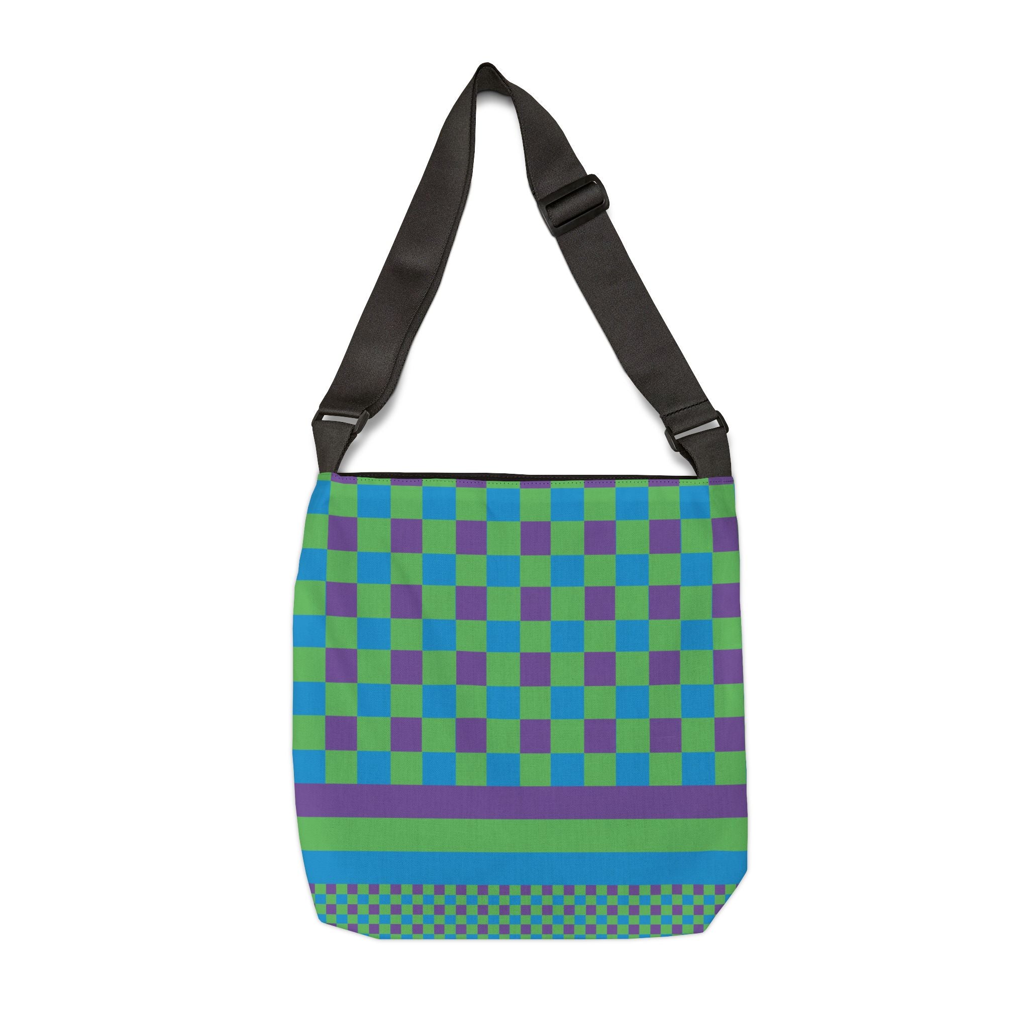 Colorblock Geometric Tote Bag