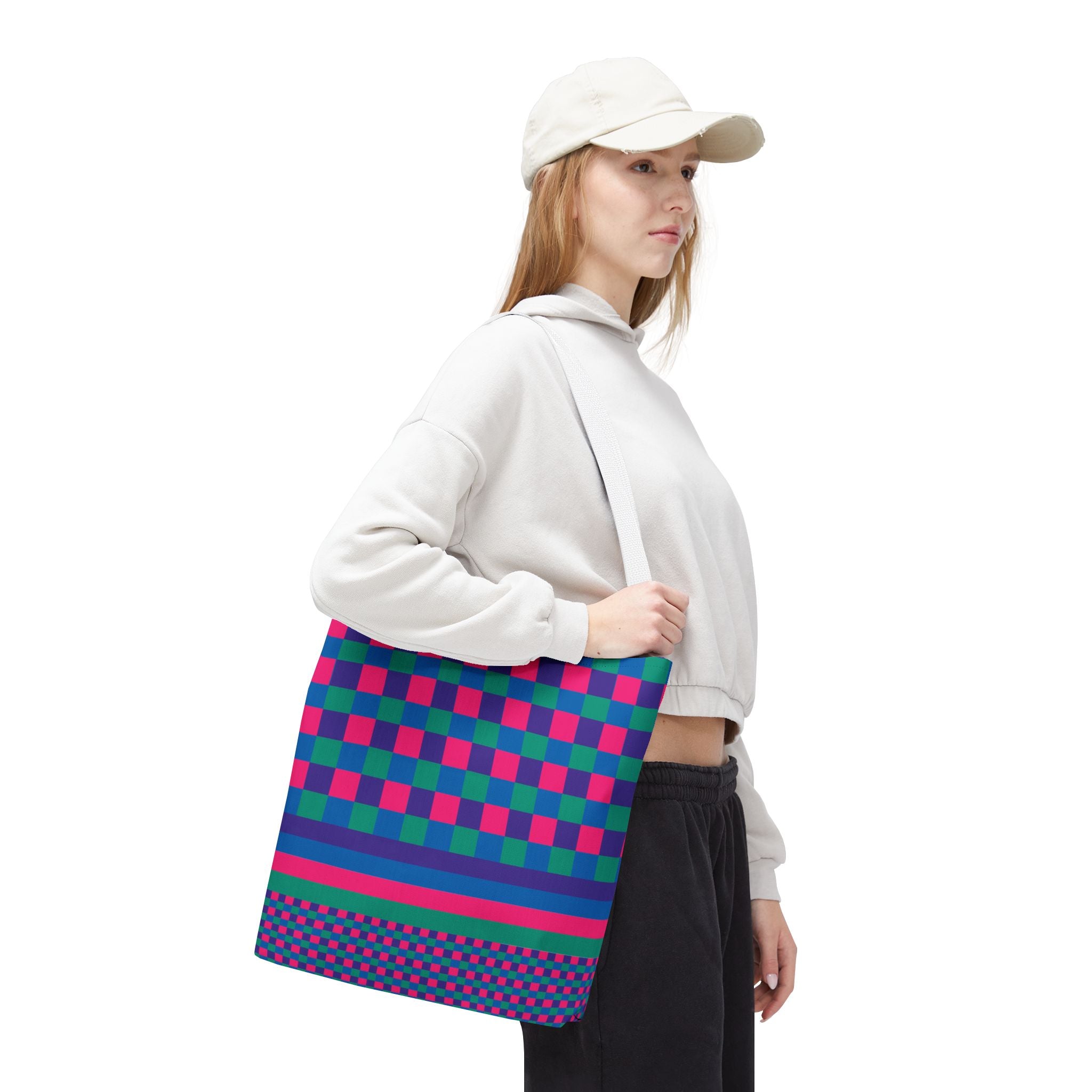 Colorblock Tote Bag