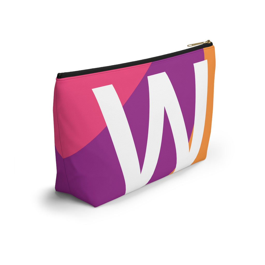 Colorblock Accessory Pouch — Monogram W T-Bottom Cosmetic Bag