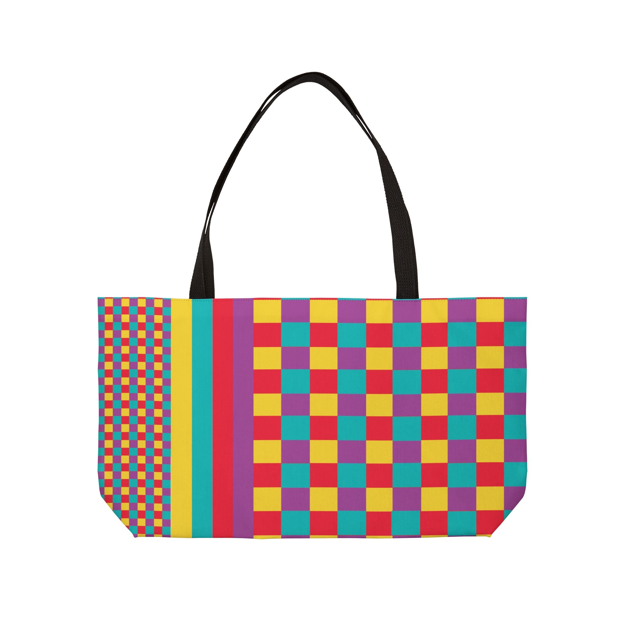 Colorblock Tote Bag