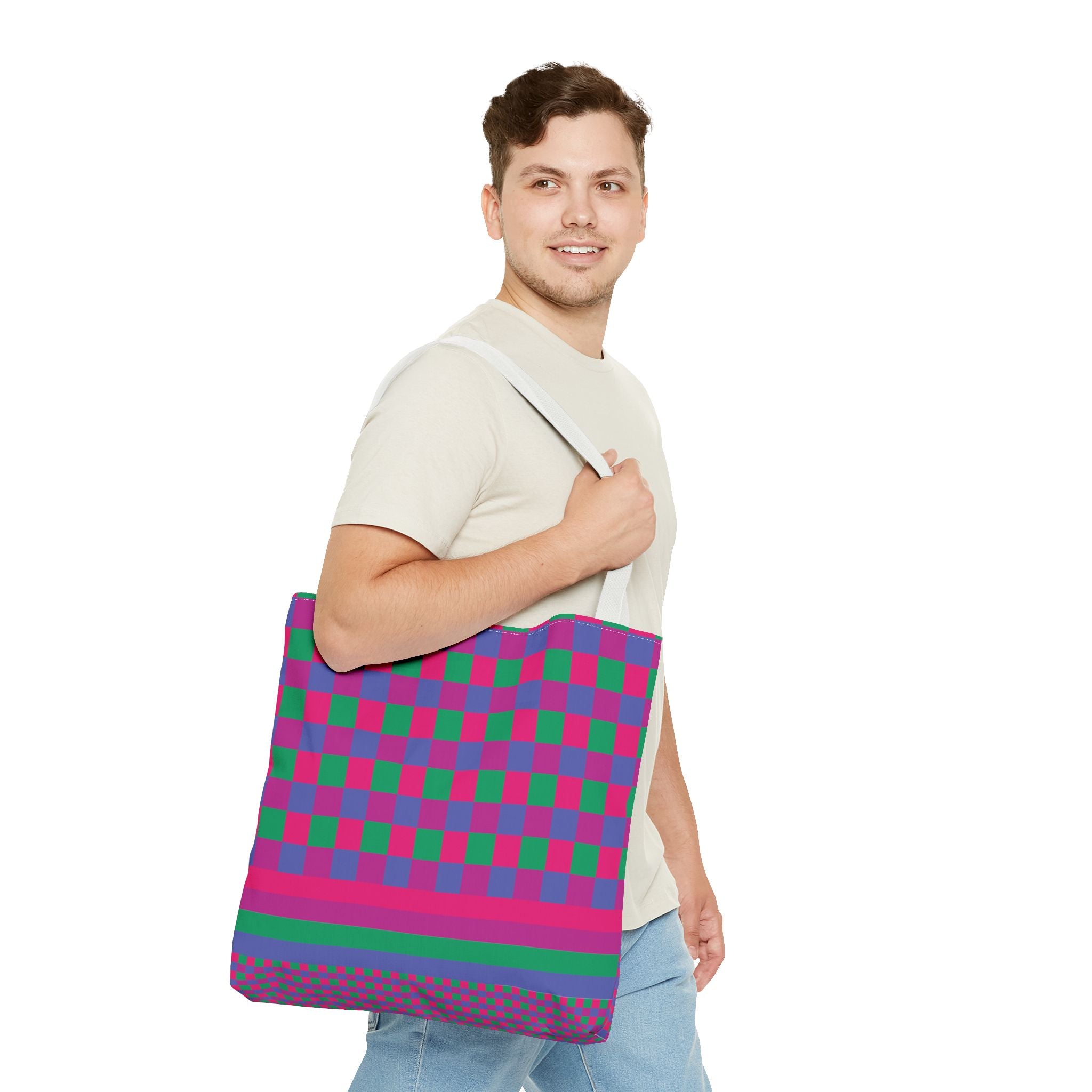 Colorblock Tote Bag