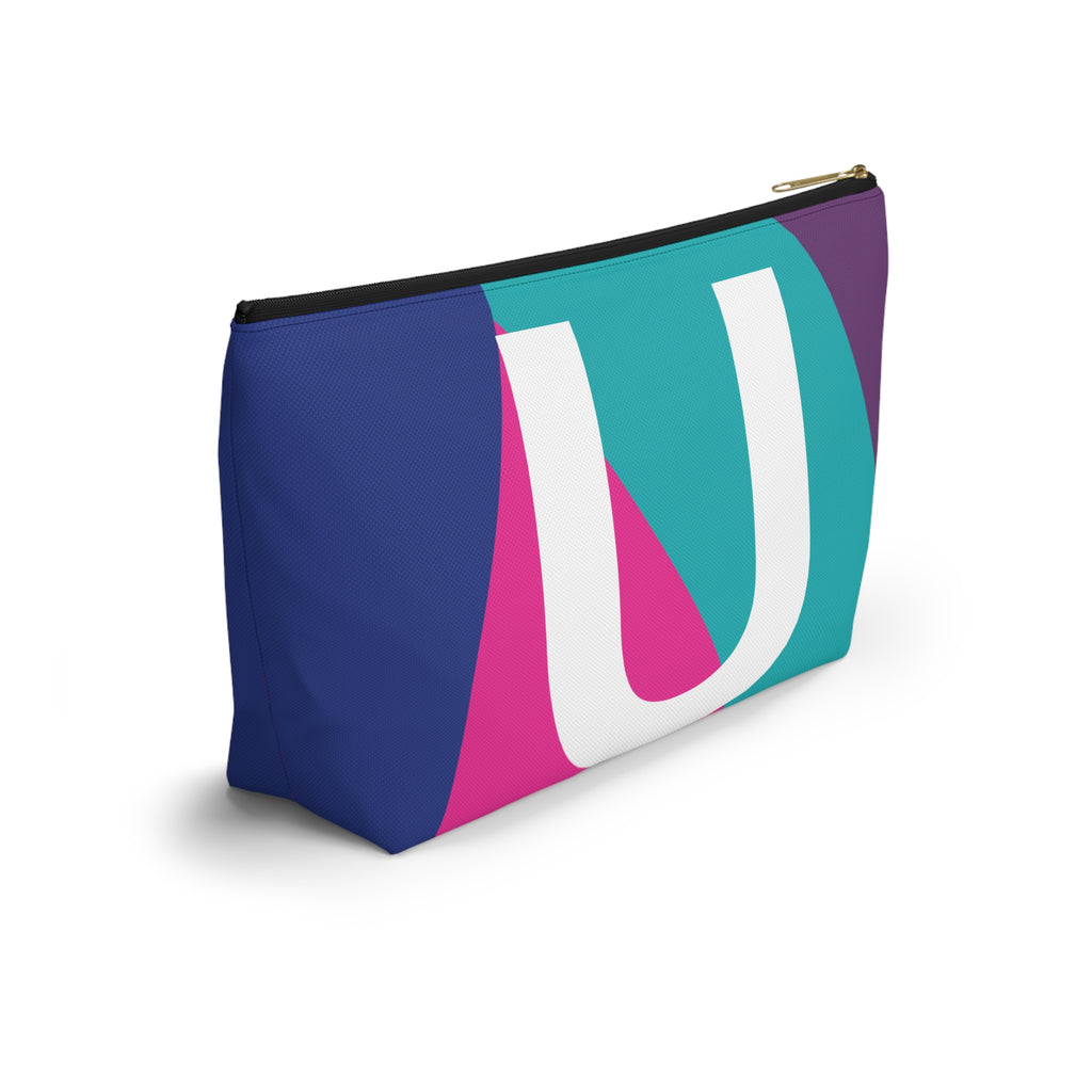 Colorblock Accessory Pouch — Monogram U T-Bottom Cosmetic Bag