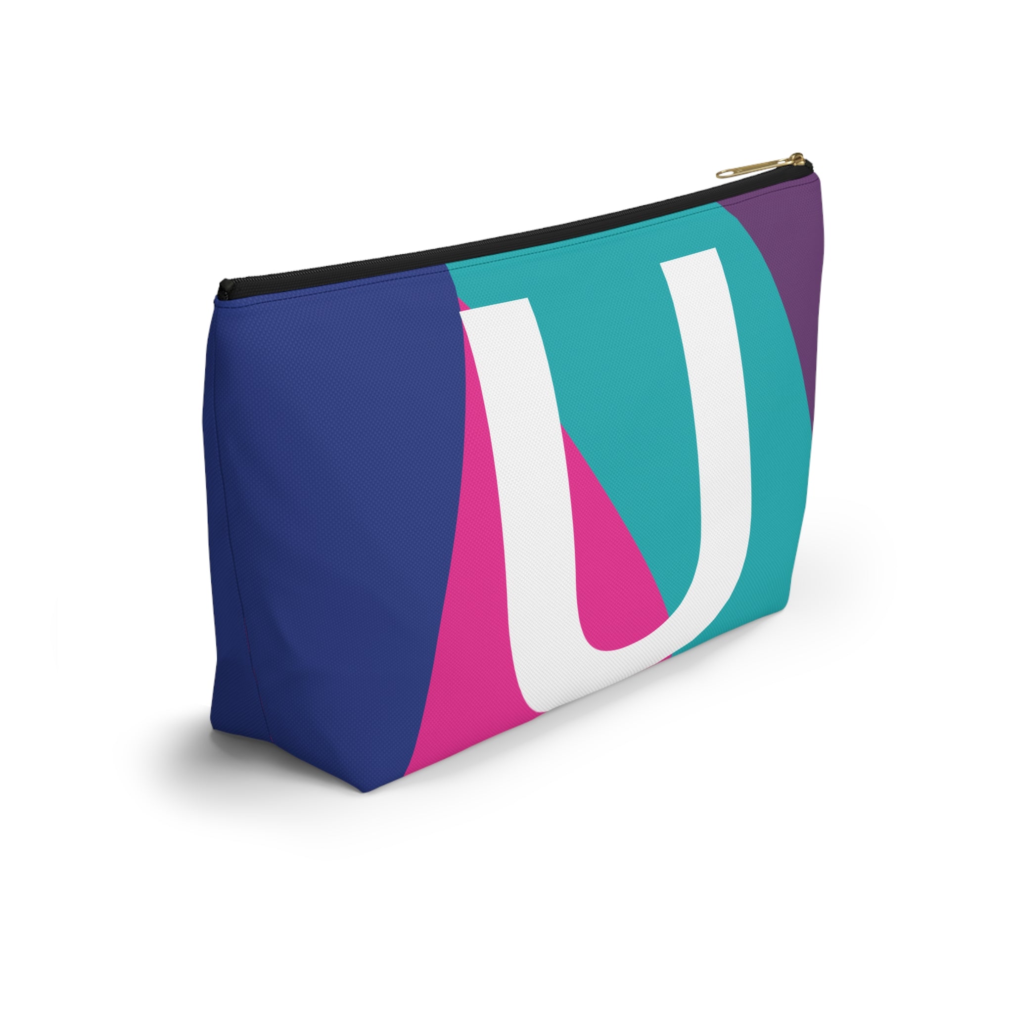 Colorblock Accessory Pouch — Monogram U T-Bottom Cosmetic Bag