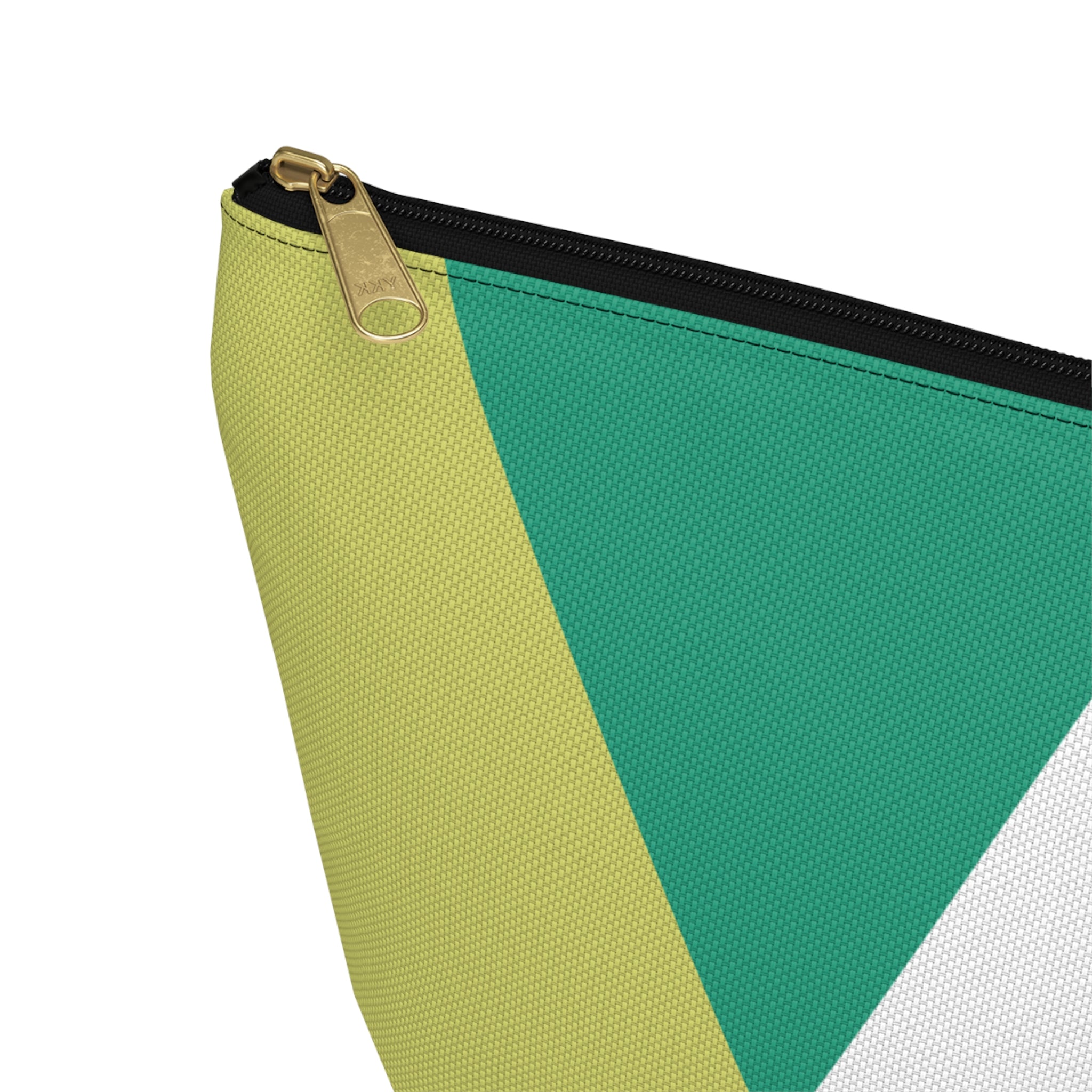 Initials Colorblock Accessory Pouch — Monogram A T-Bottom Cosmetic Bag