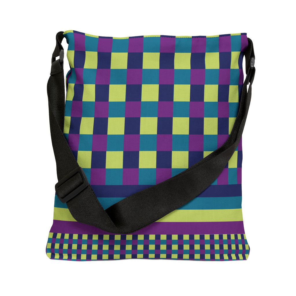 Colorblock Geometric Tote Bag