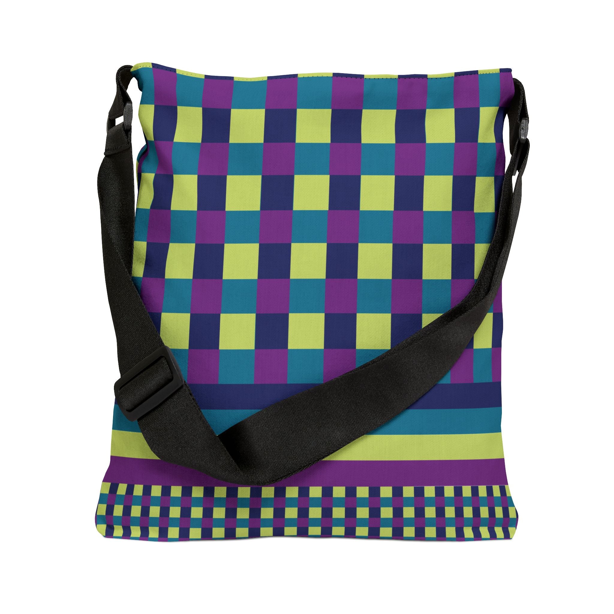 Colorblock Geometric Tote Bag