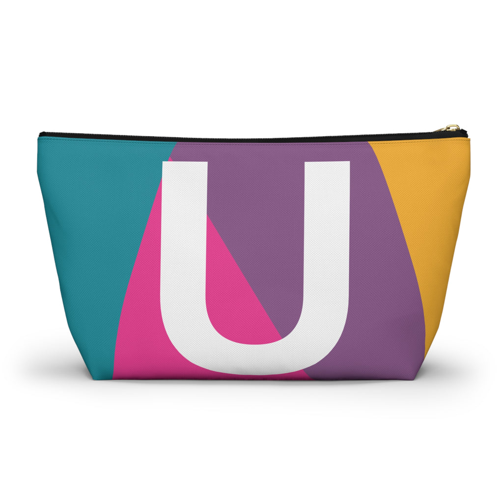 Colorblock Accessory Pouch — Monogram U T-Bottom Cosmetic Bag