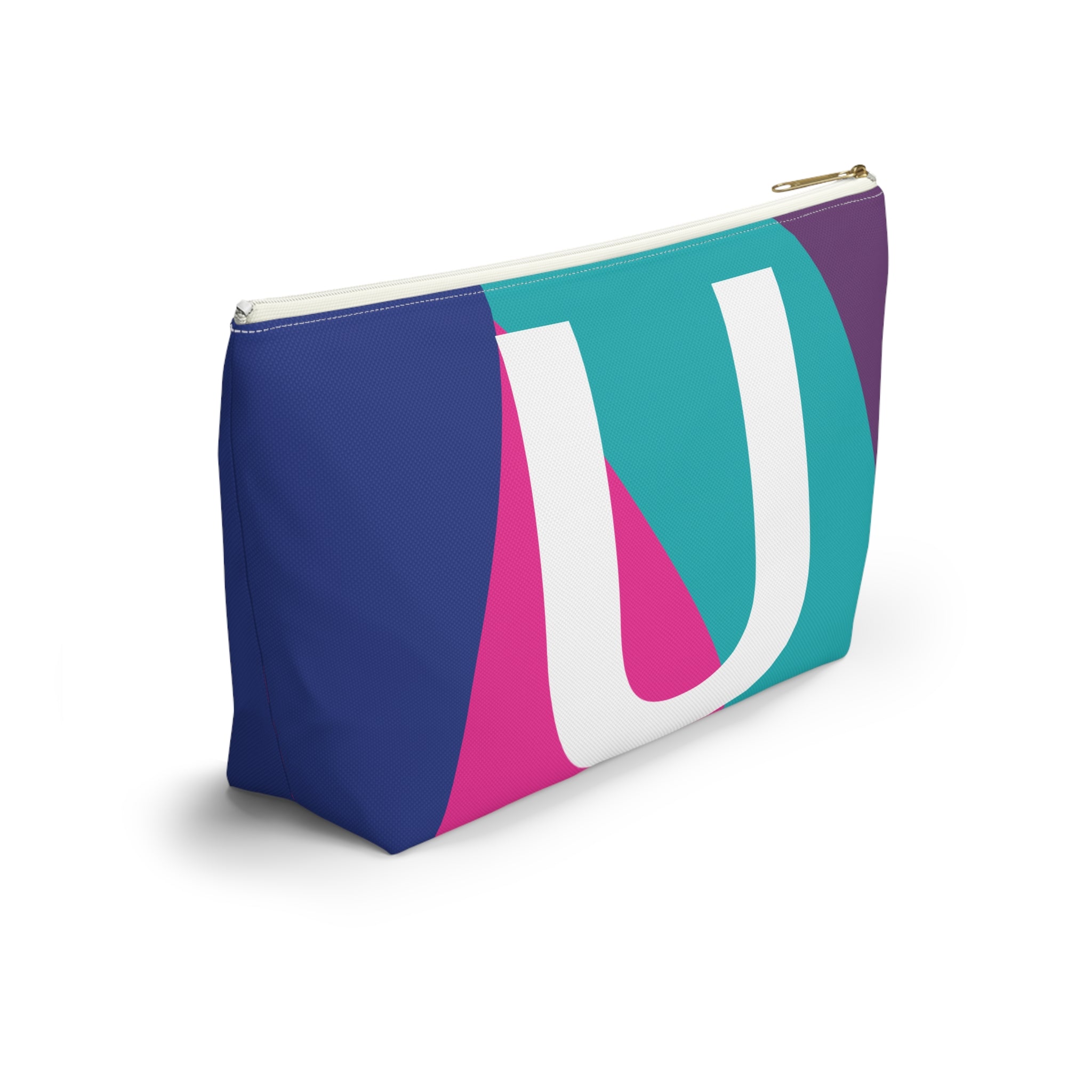 Colorblock Accessory Pouch — Monogram U T-Bottom Cosmetic Bag
