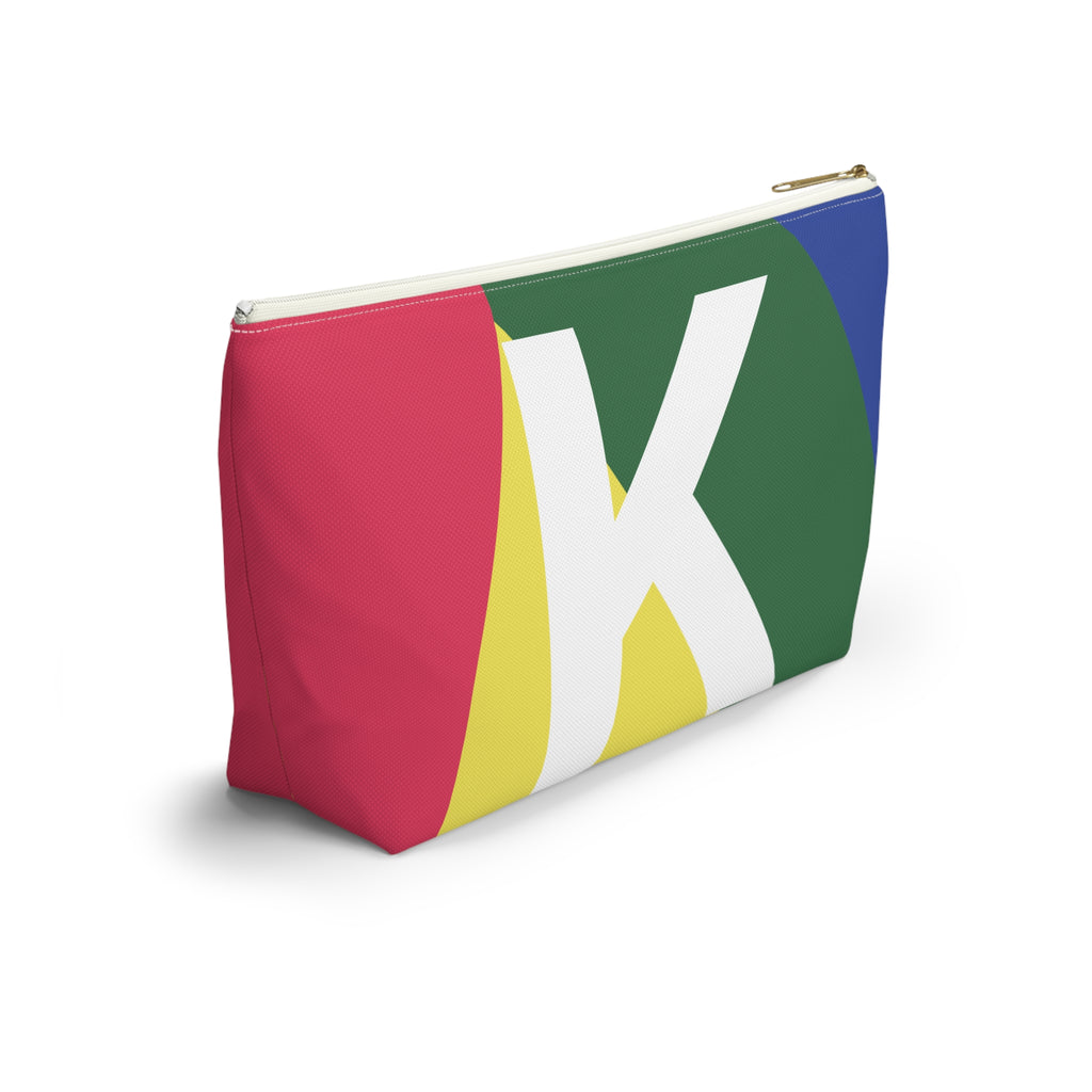 Colorblock Accessory Pouch — Monogram K T-Bottom Cosmetic Bag