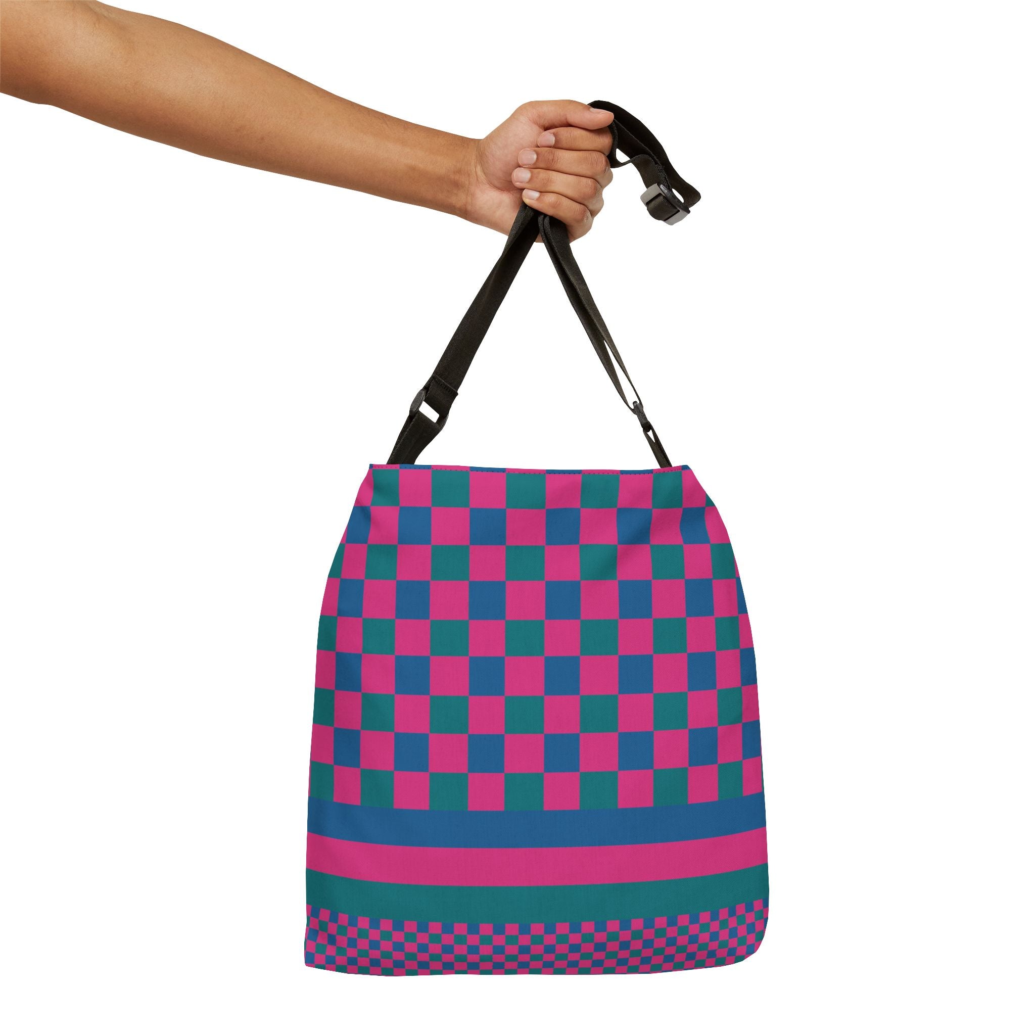 Colorblock Geometric Tote Bag