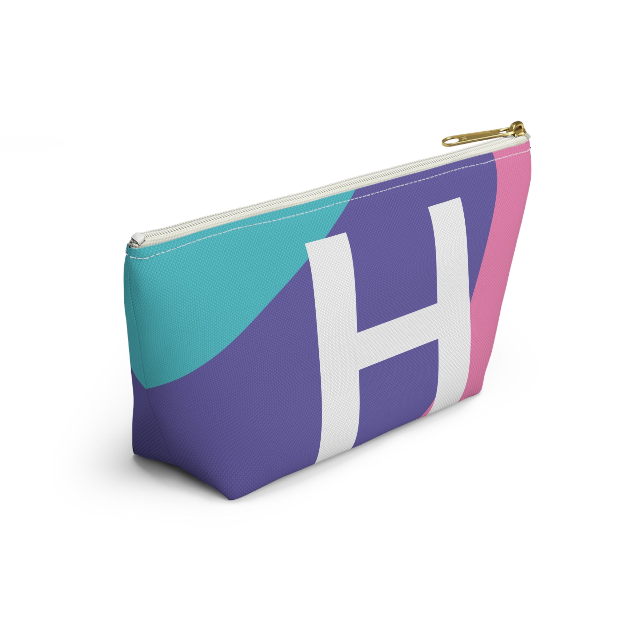 Colorblock Accessory Pouch — Monogram H T-Bottom Cosmetic Bag