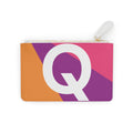 Initial Q Mini Clutch — Colorblock Monogram Wristlet Wallet