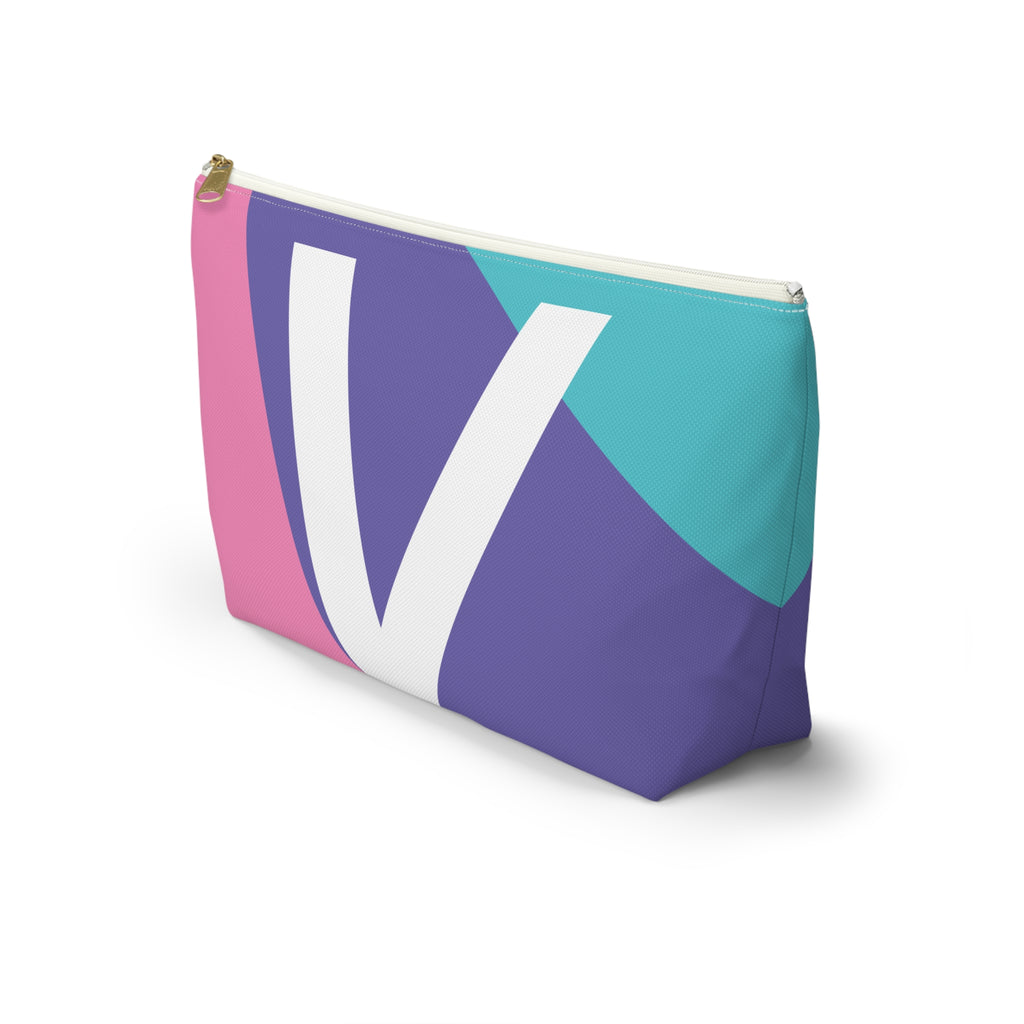 Colorblock Accessory Pouch — Monogram V T-Bottom Cosmetic Bag