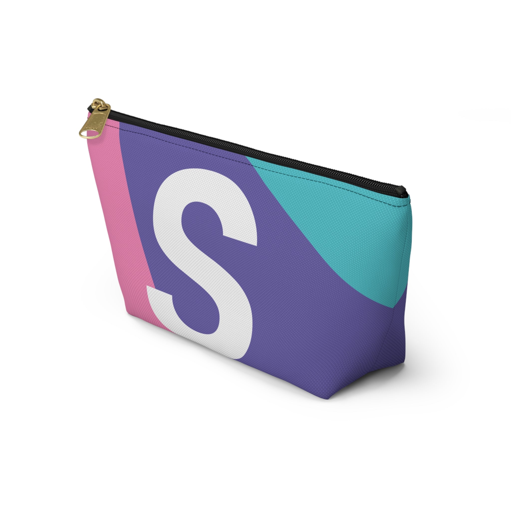Colorblock Accessory Pouch — Monogram S T-Bottom Cosmetic Bag