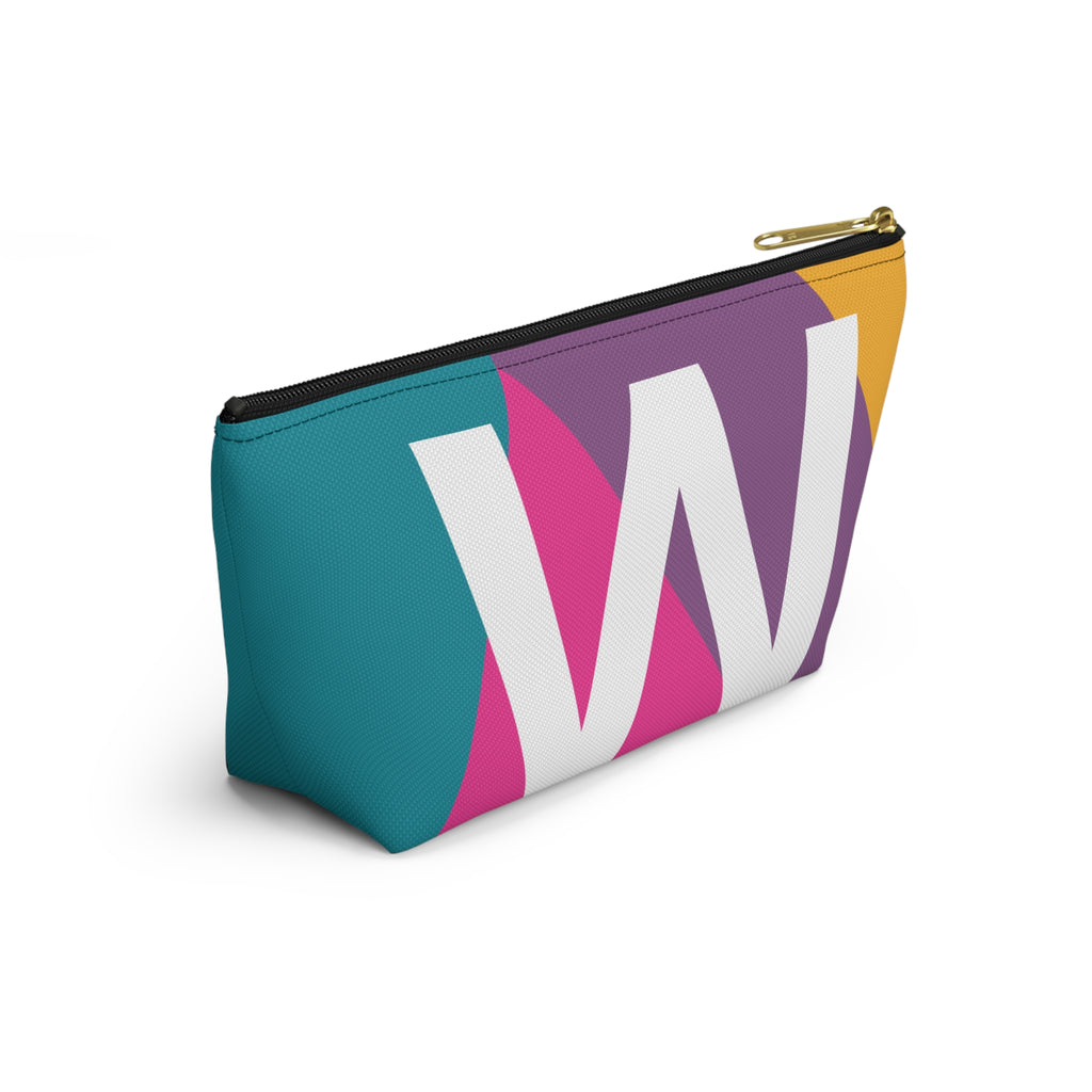 Colorblock Accessory Pouch — Monogram W T-Bottom Cosmetic Bag