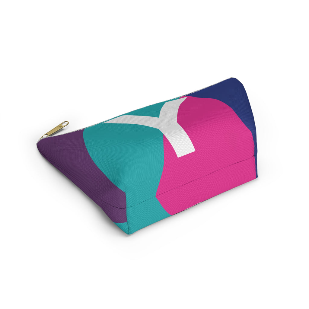 Colorblock Accessory Pouch — Monogram Y T-Bottom Cosmetic Bag