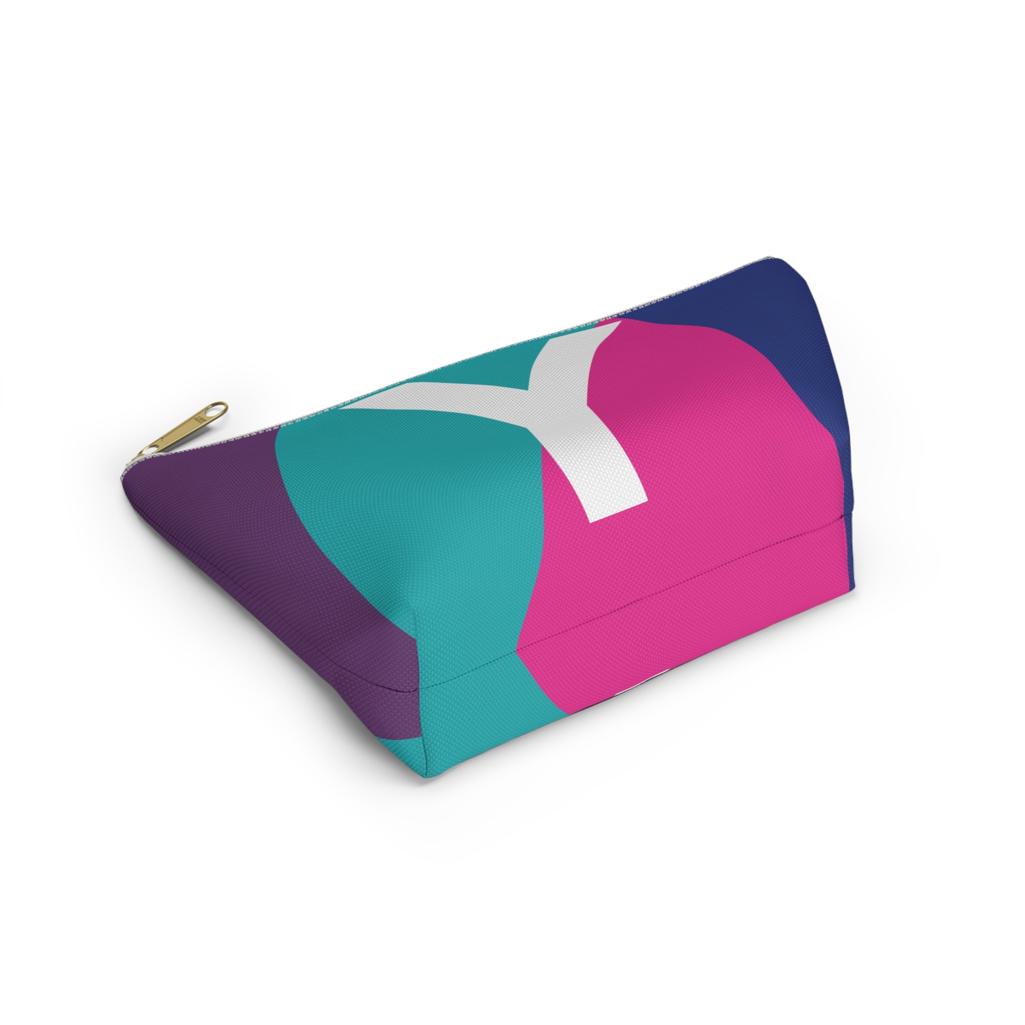 Colorblock Accessory Pouch — Monogram Y T-Bottom Cosmetic Bag