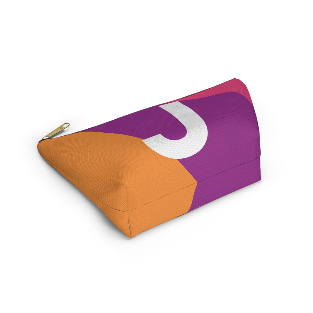 Colorblock Accessory Pouch — Monogram J T-Bottom Cosmetic Bag