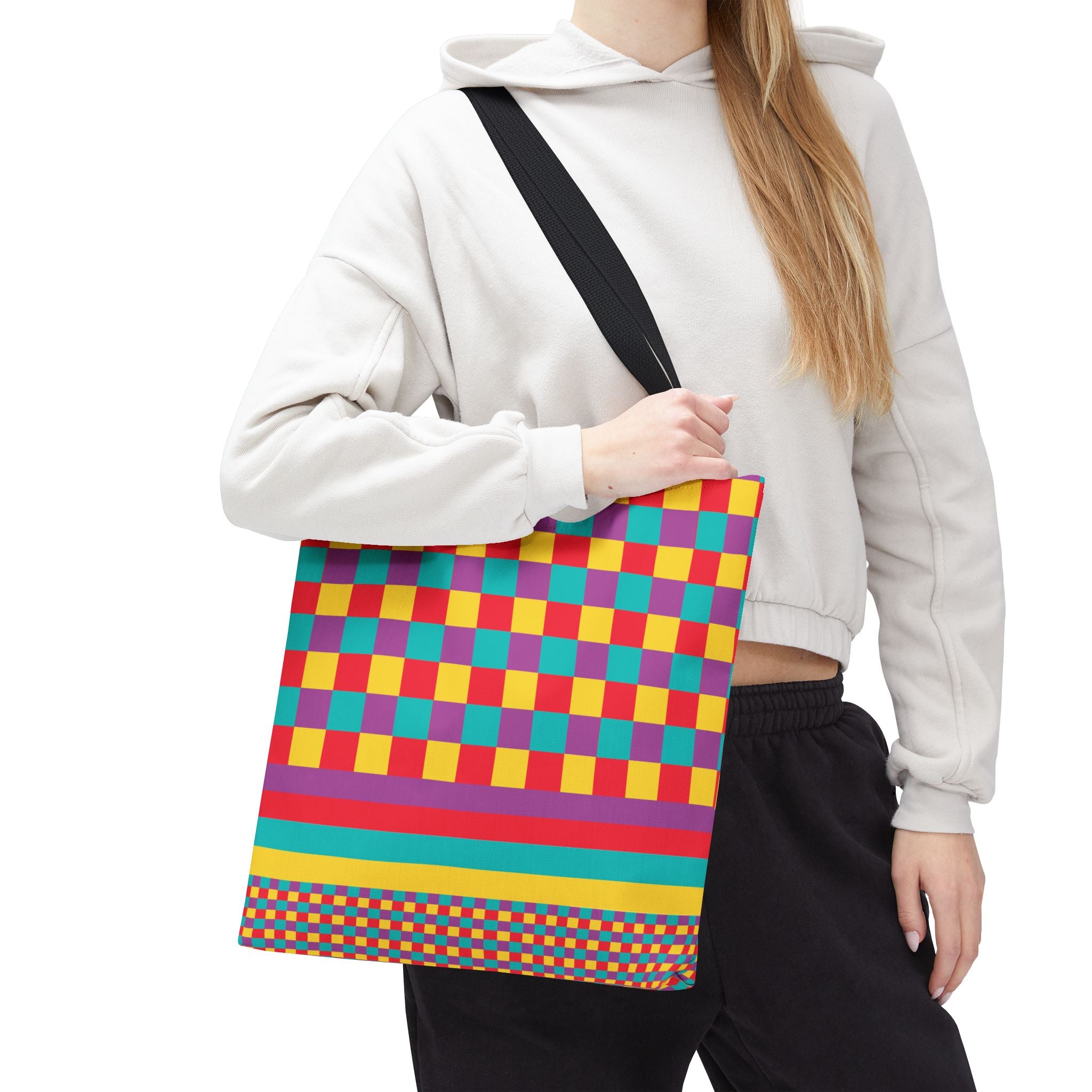 Colorblock Tote Bag