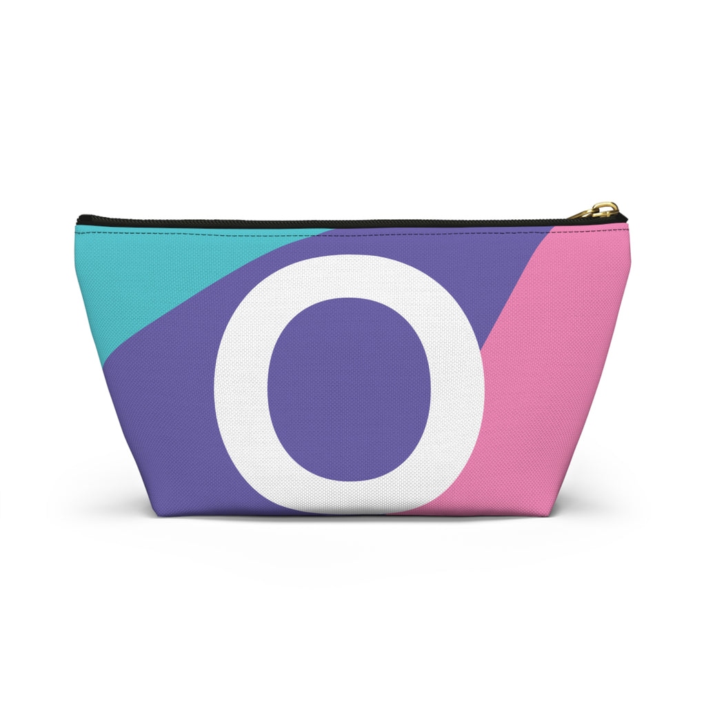Colorblock Accessory Pouch — Monogram O T-Bottom Cosmetic Bag
