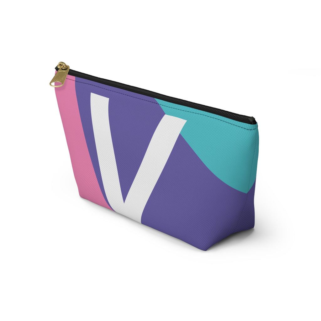 Colorblock Accessory Pouch — Monogram V T-Bottom Cosmetic Bag