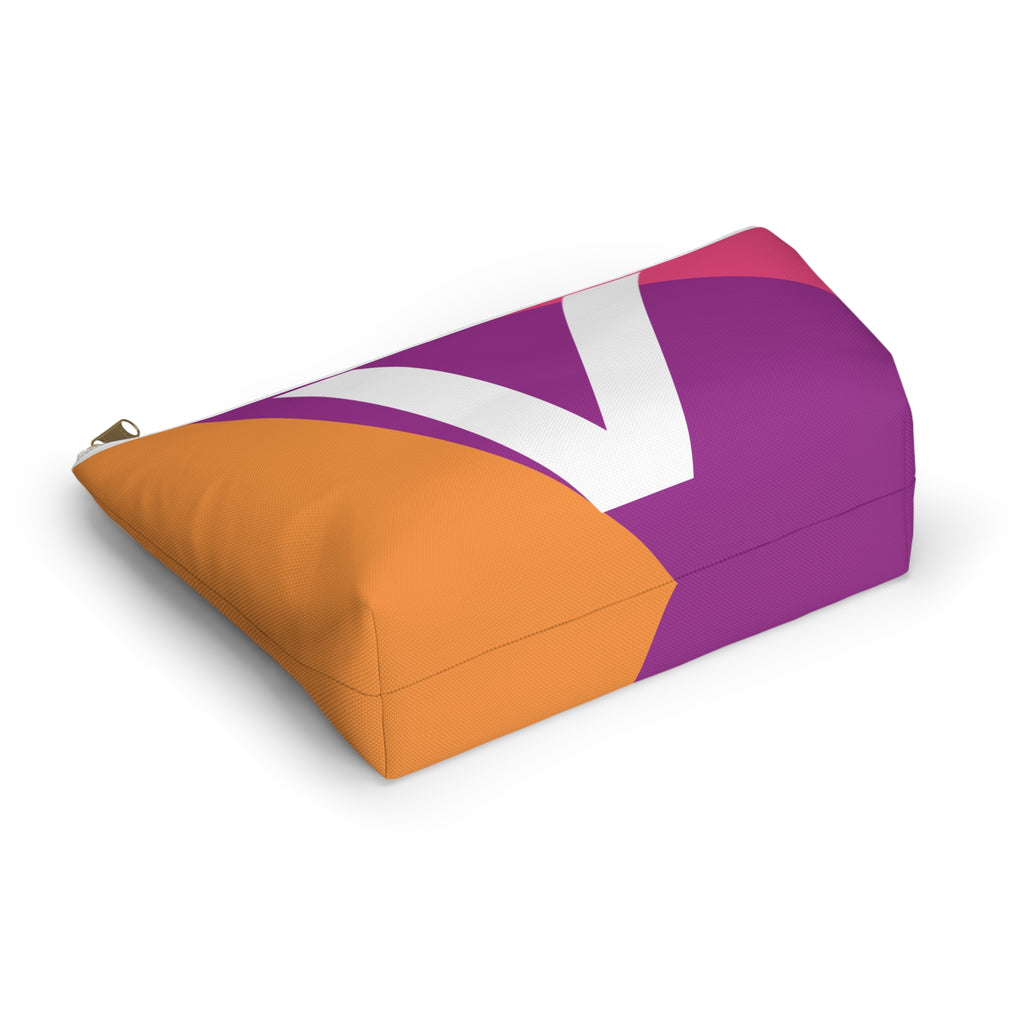 Colorblock Accessory Pouch — Monogram V T-Bottom Cosmetic Bag