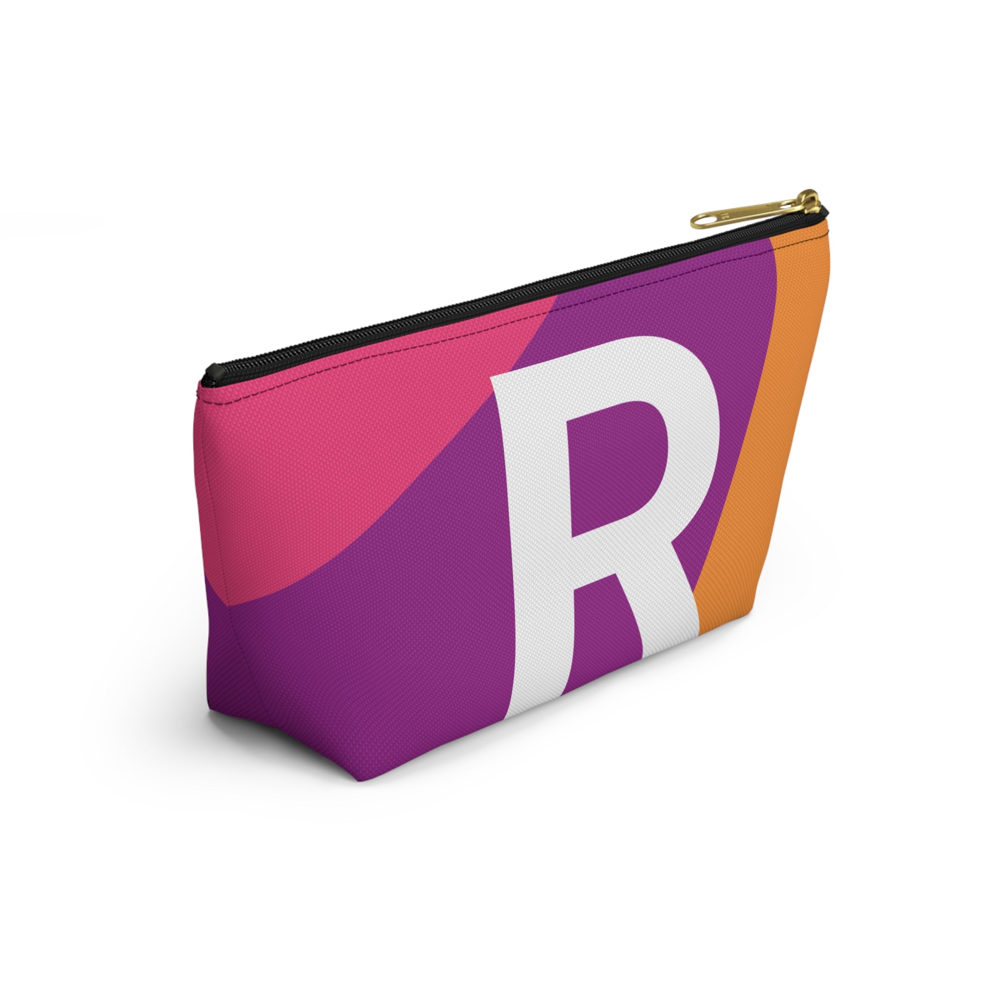 Colorblock Accessory Pouch — Monogram R T-Bottom Cosmetic Bag