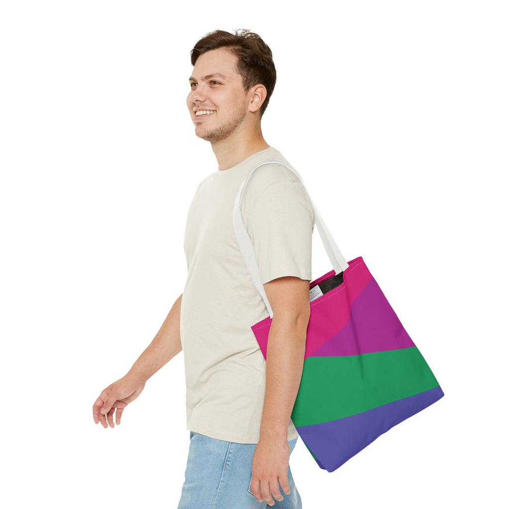 Colorblock Tote Bag