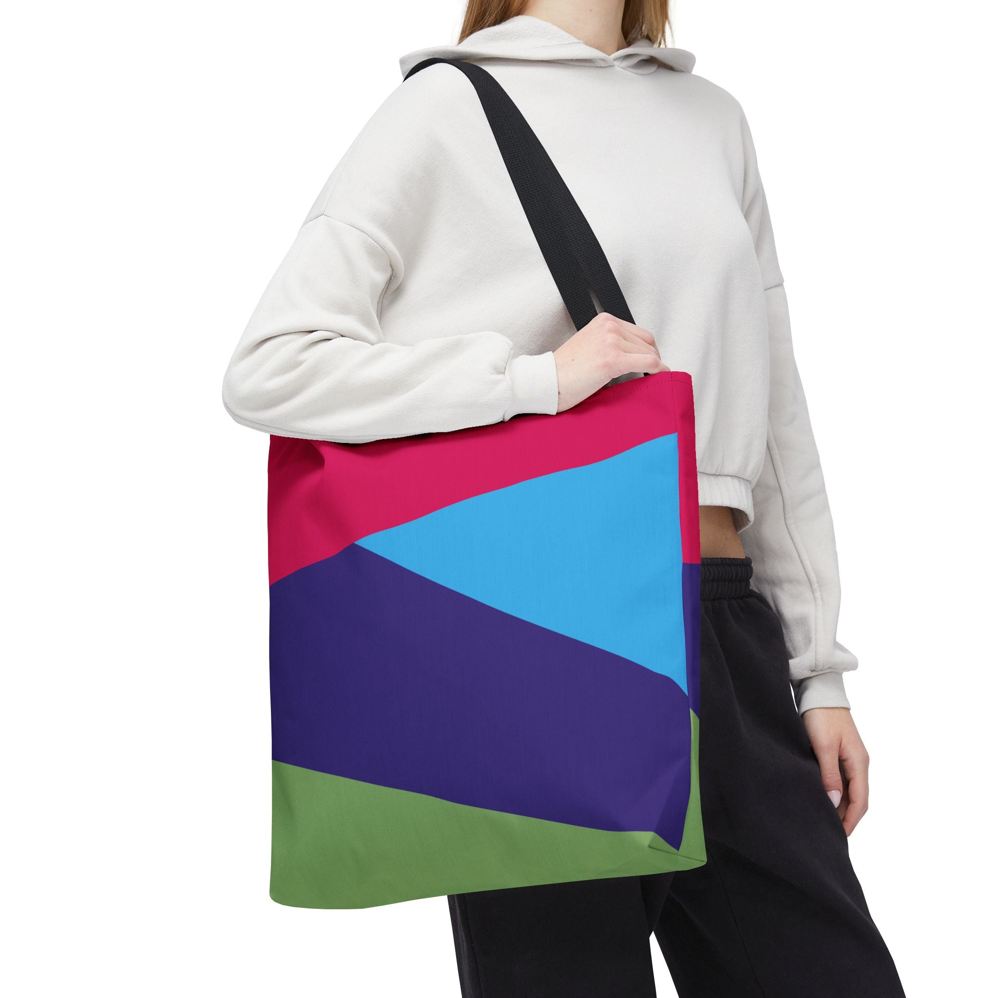 Colorblock Tote Bag