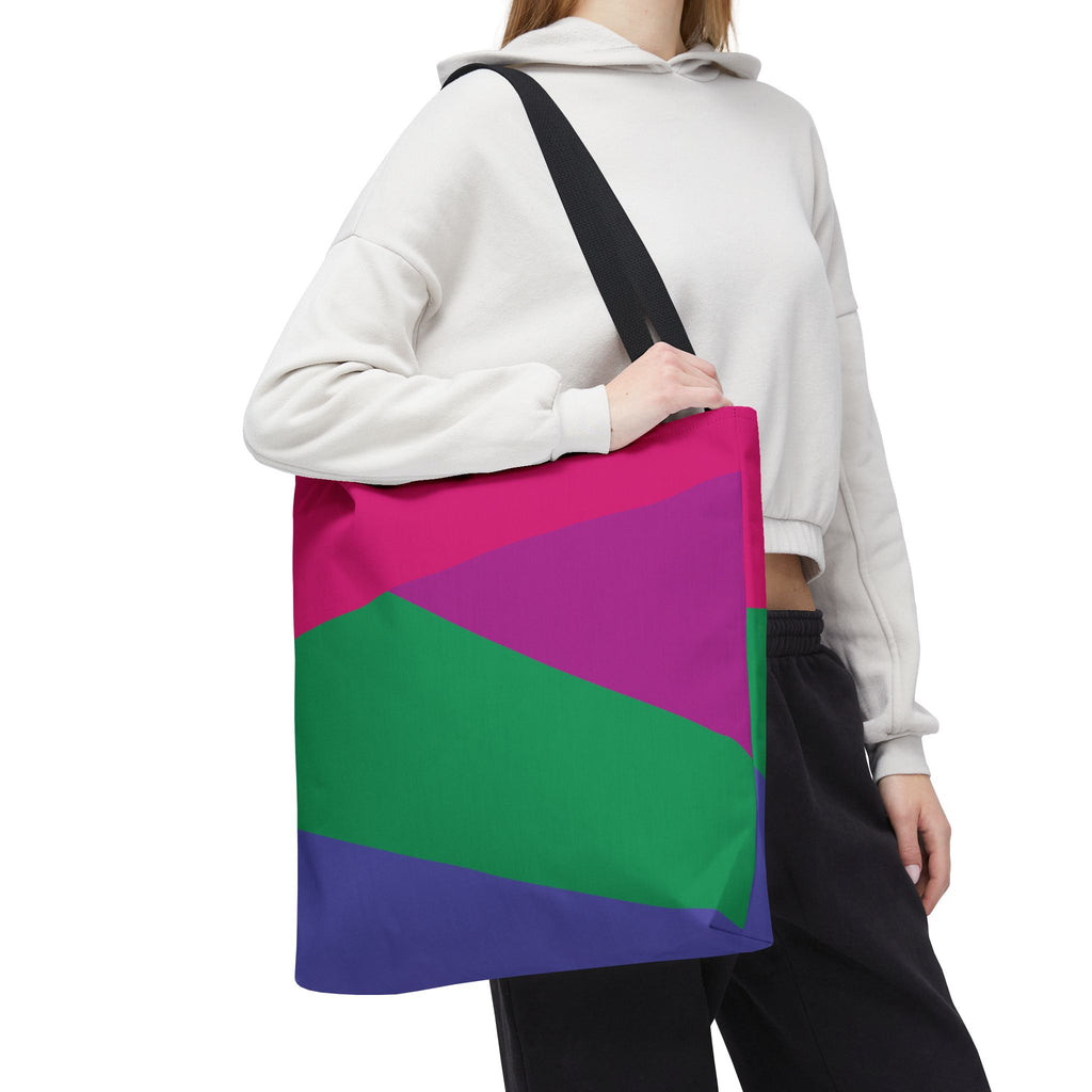 Colorblock Tote Bag