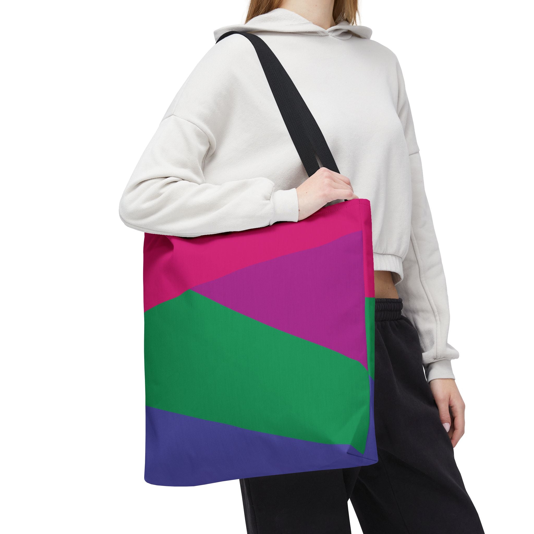 Colorblock Tote Bag