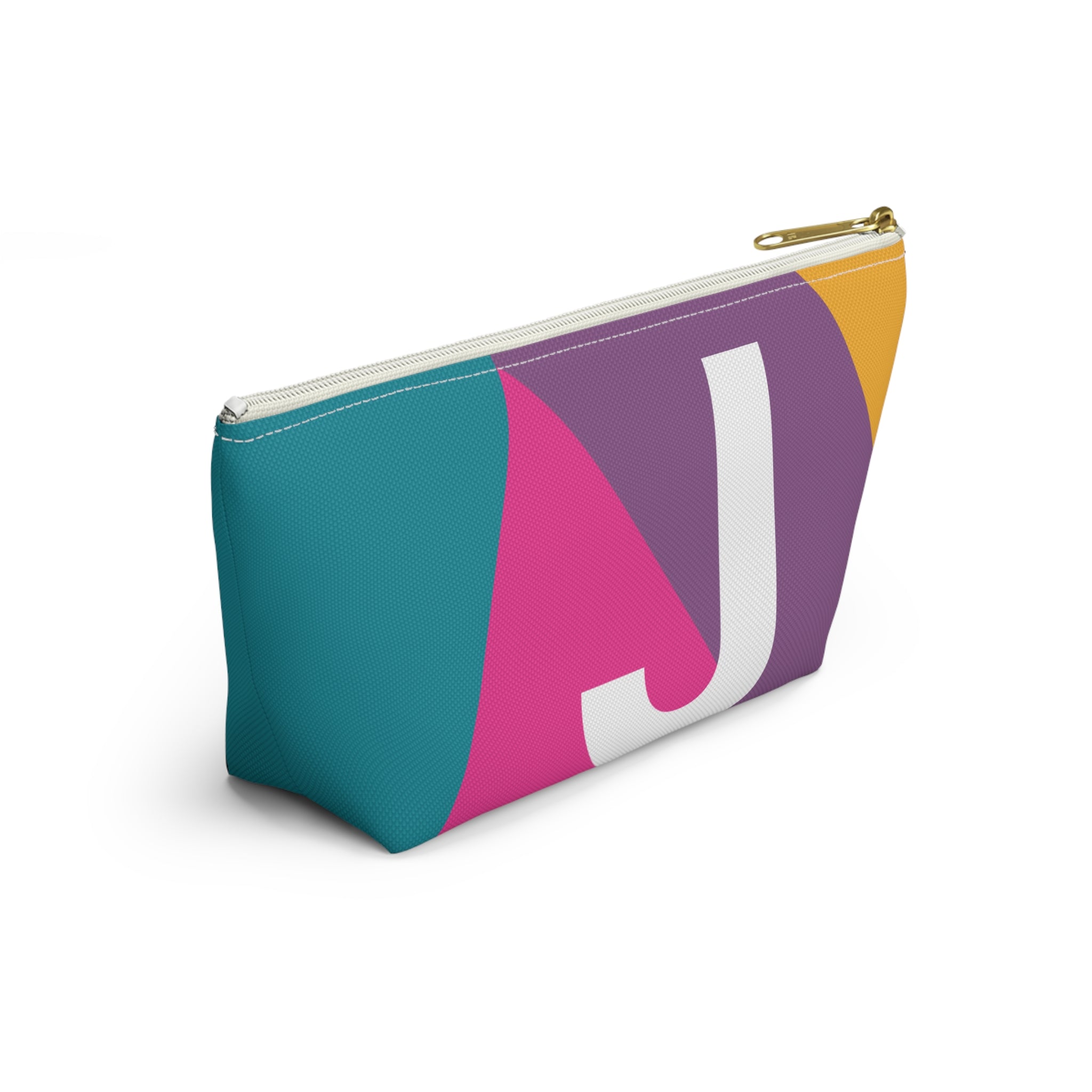 Colorblock Accessory Pouch — Monogram J T-Bottom Cosmetic Bag