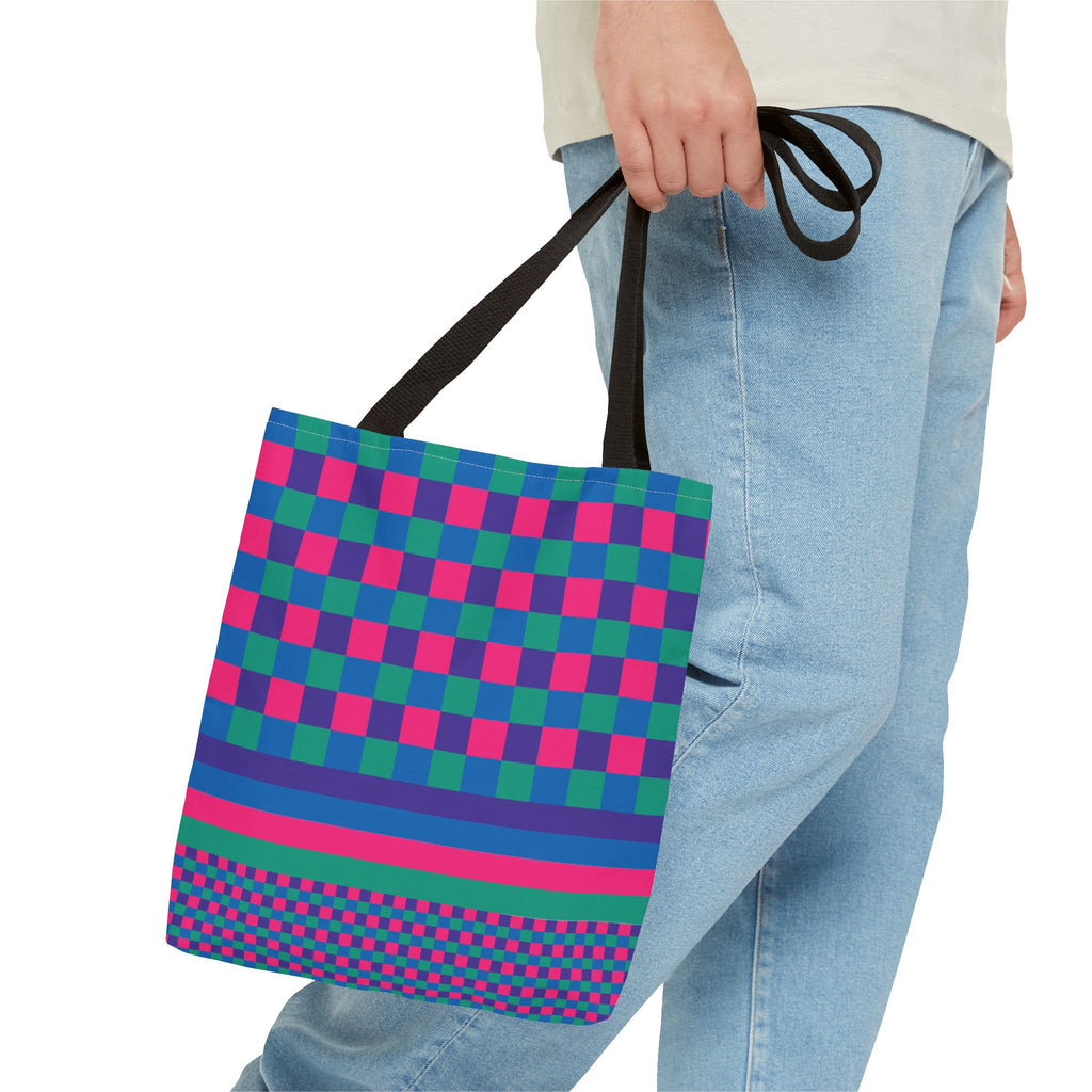 Colorblock Tote Bag