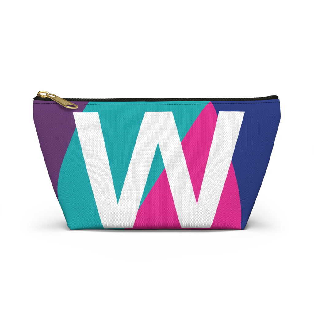 Colorblock Accessory Pouch — Monogram W T-Bottom Cosmetic Bag