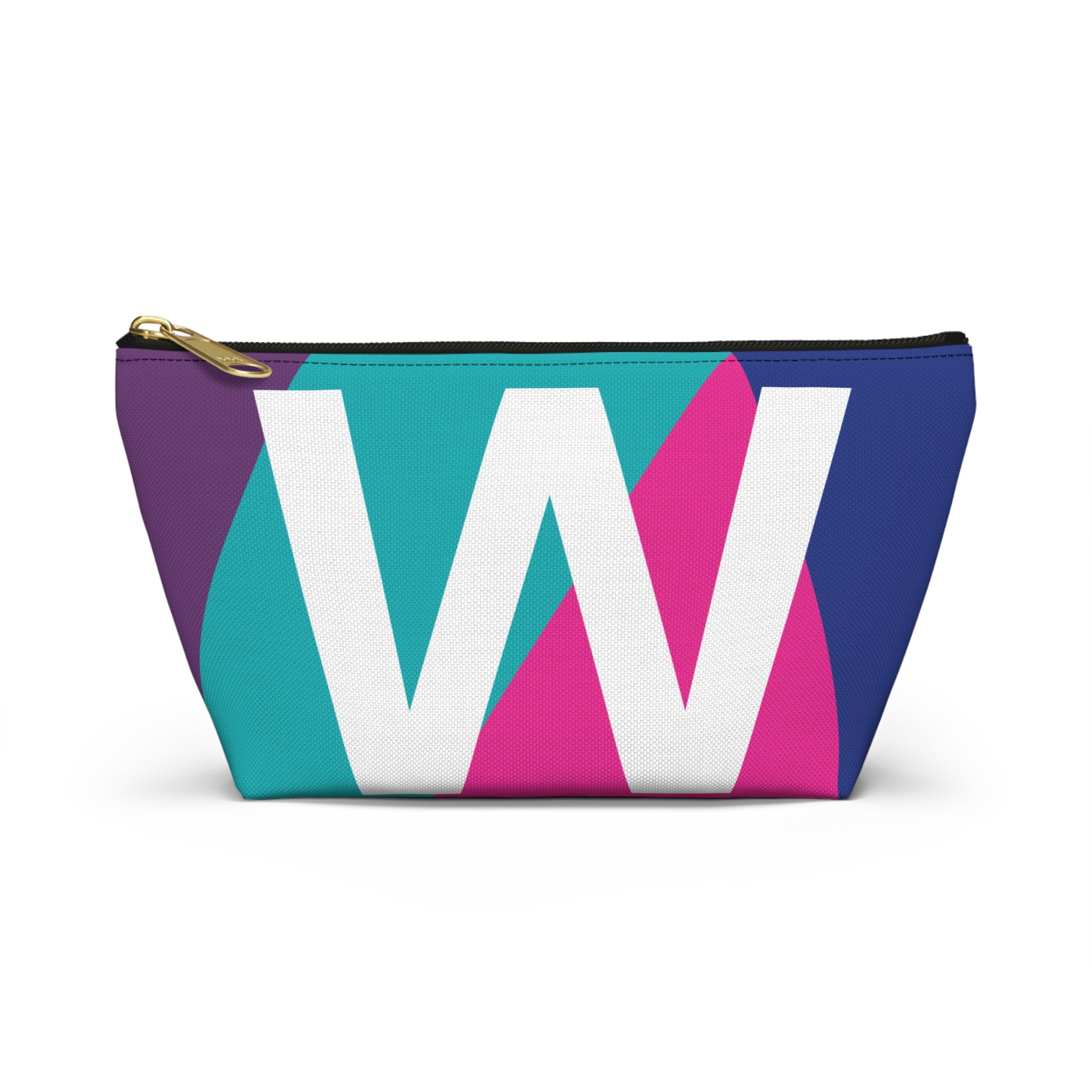 Colorblock Accessory Pouch — Monogram W T-Bottom Cosmetic Bag