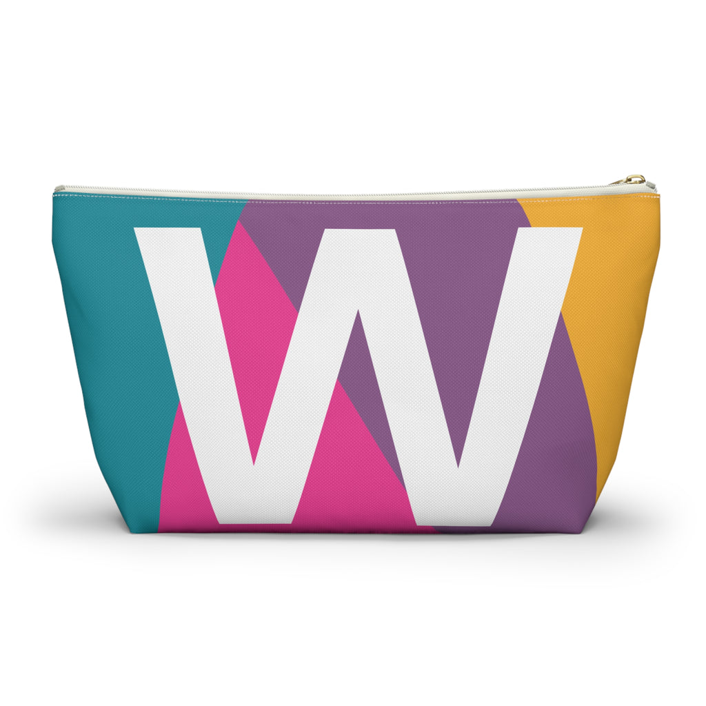 Colorblock Accessory Pouch — Monogram W T-Bottom Cosmetic Bag