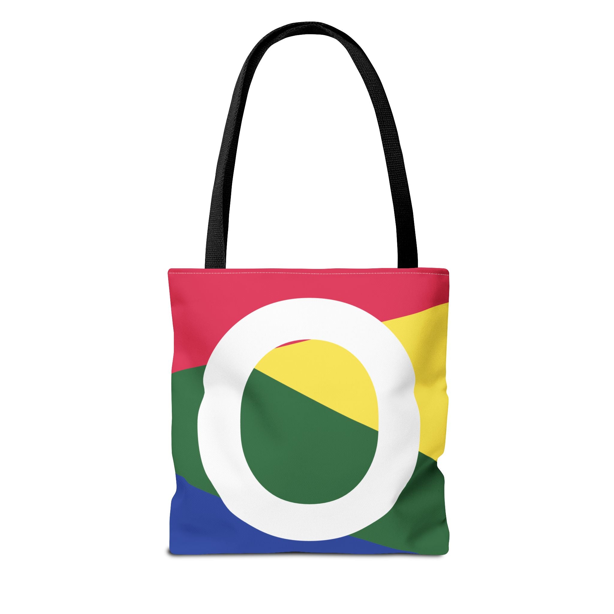 Monogram 'O' Colorblock Tote Bag — Personalized Initial O Shoulder Tote