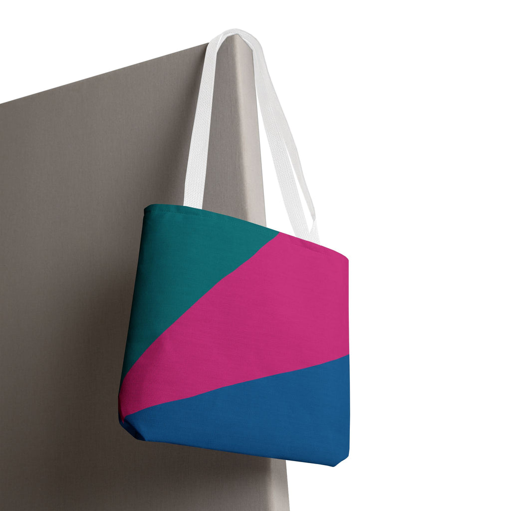 Colorblock Tote Bag
