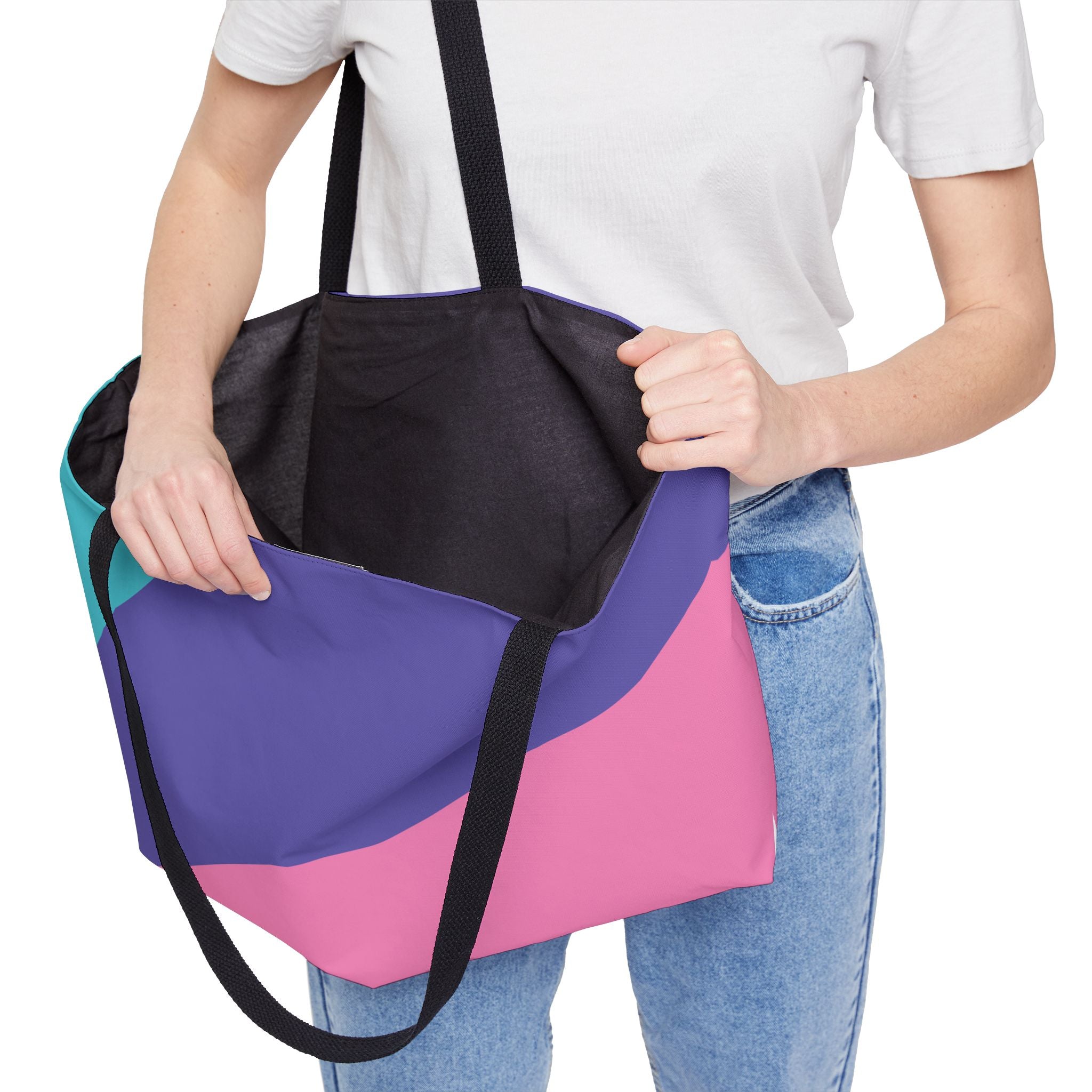 Colorblock Tote Bag