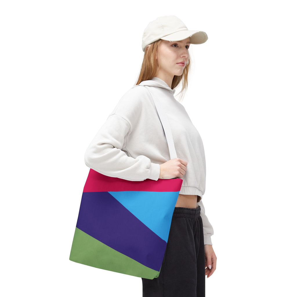 Colorblock Tote Bag