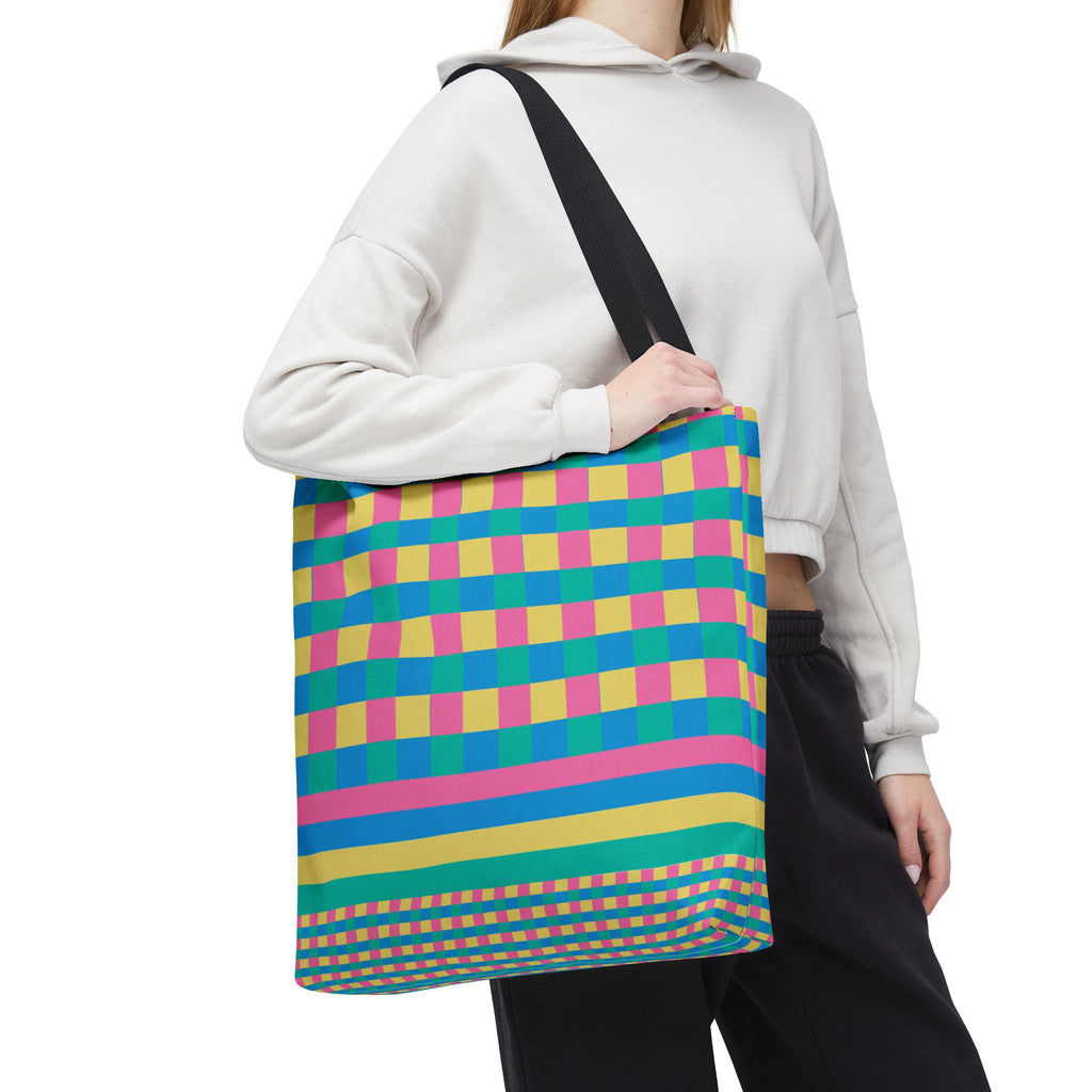 Colorblock Tote Bag