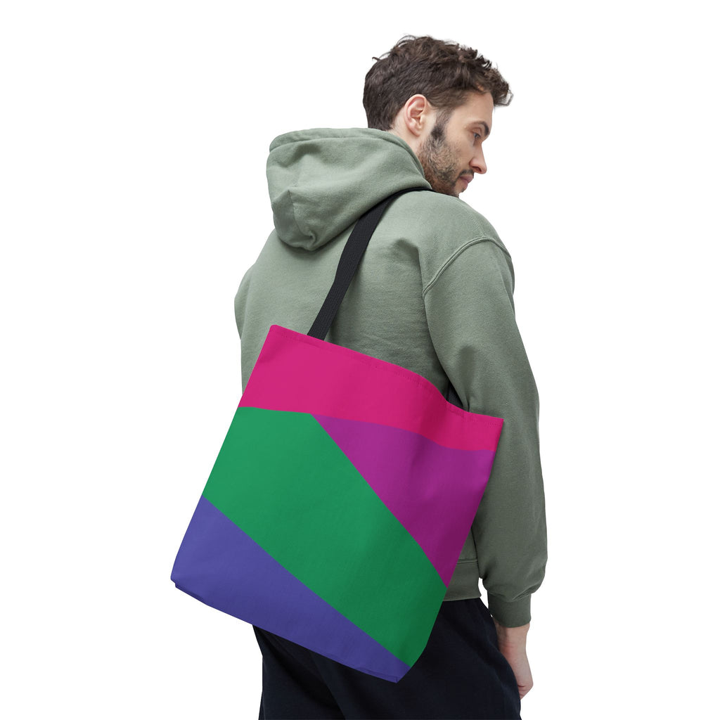 Colorblock Tote Bag