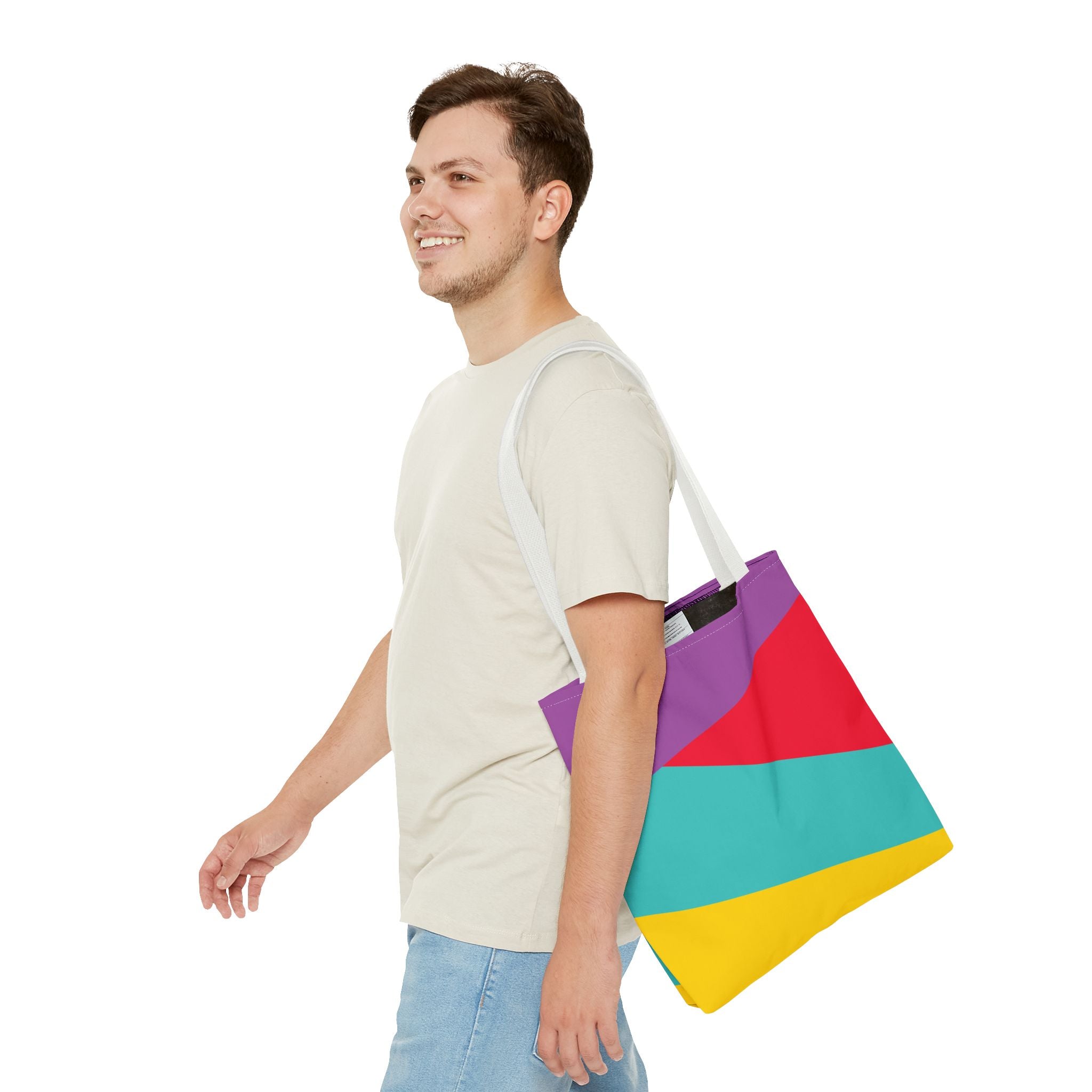Colorblock Tote Bag