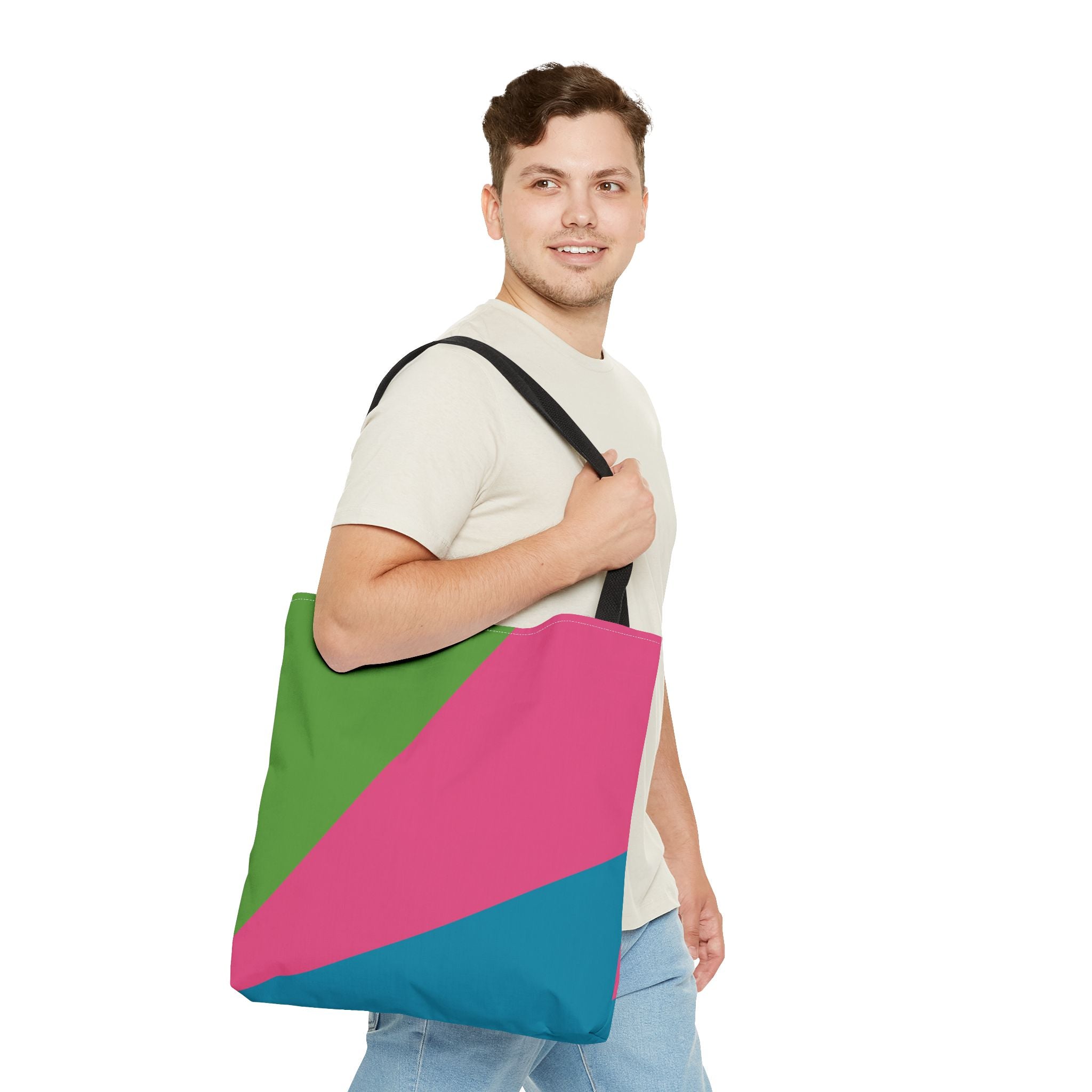 Colorblock Tote Bag