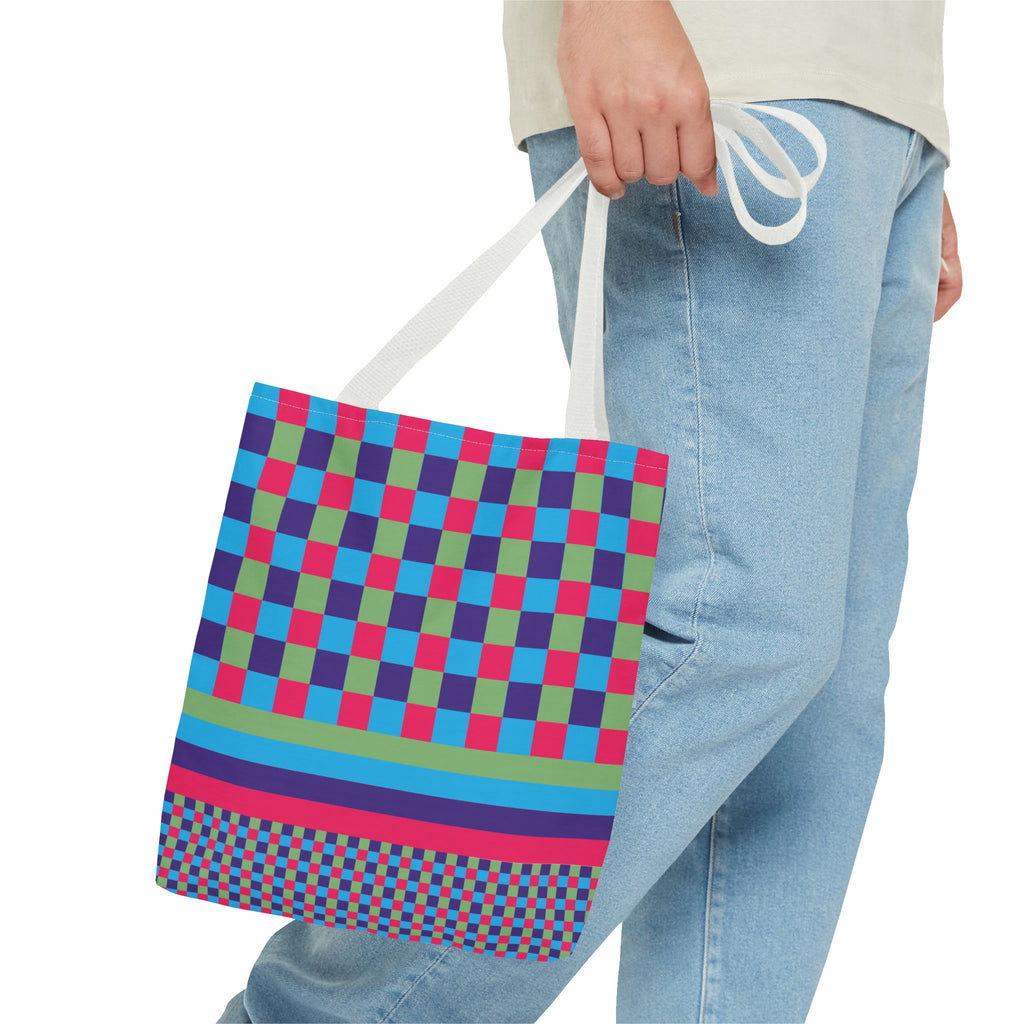 Colorblock Tote Bag