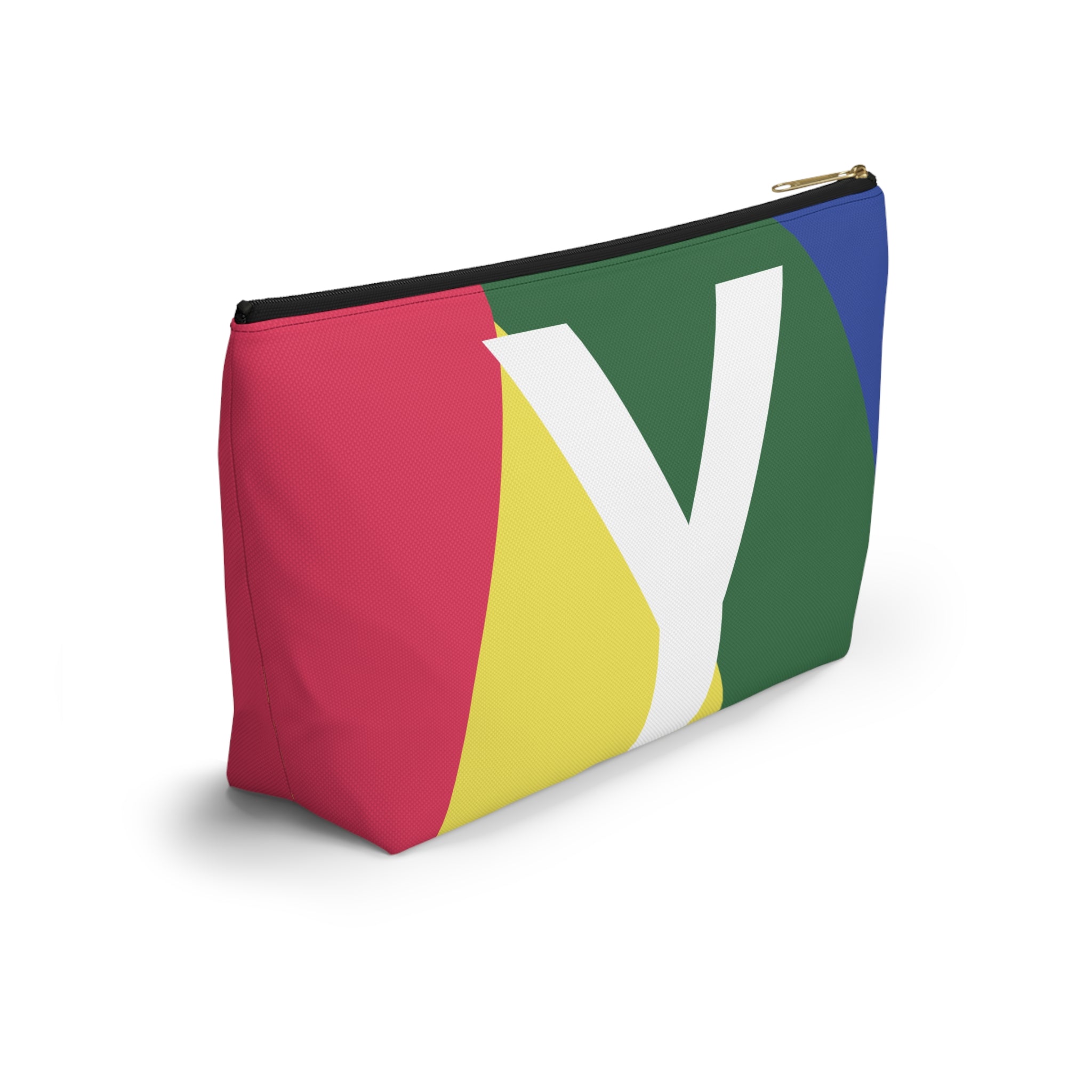Colorblock Accessory Pouch — Monogram Y T-Bottom Cosmetic Bag