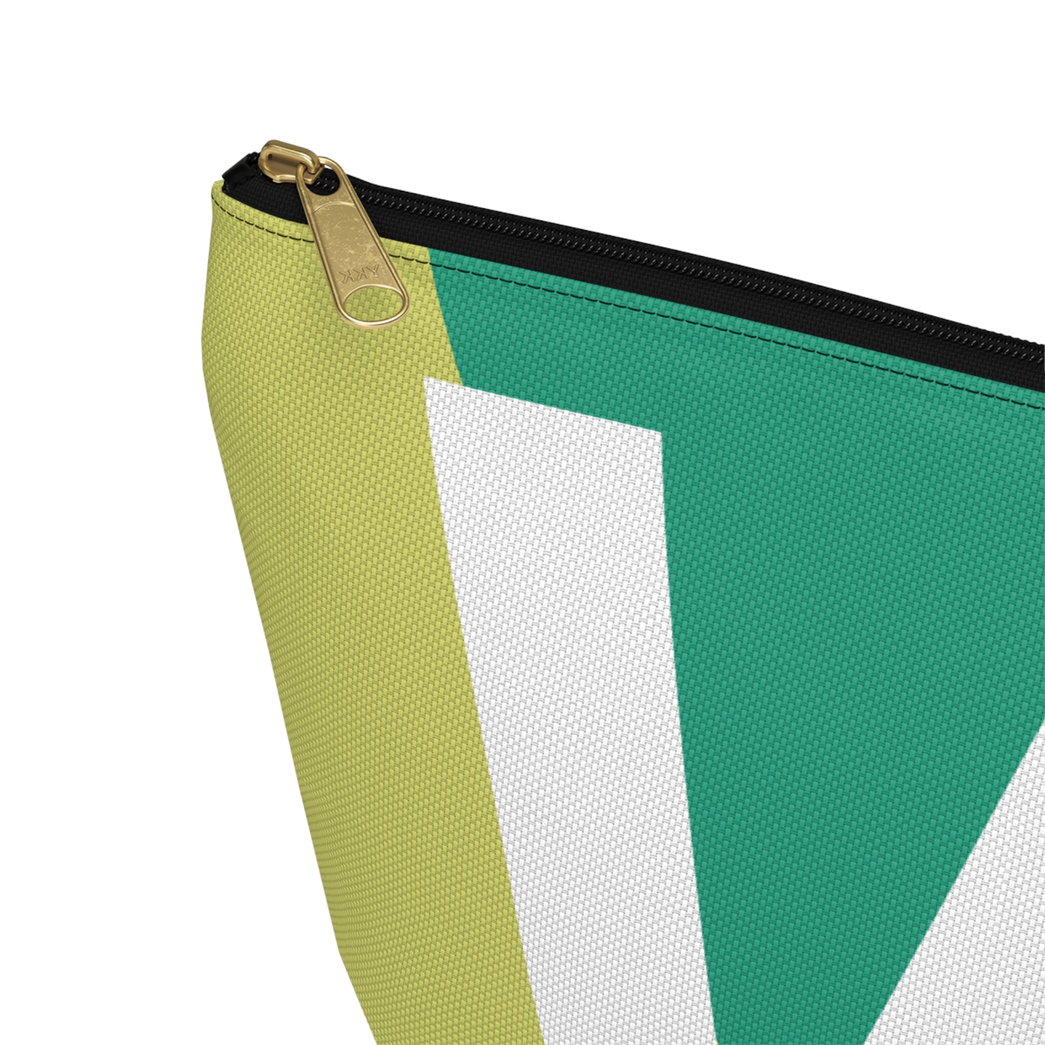Initials Colorblock Accessory Pouch — Monogram W T-Bottom Cosmetic Bag